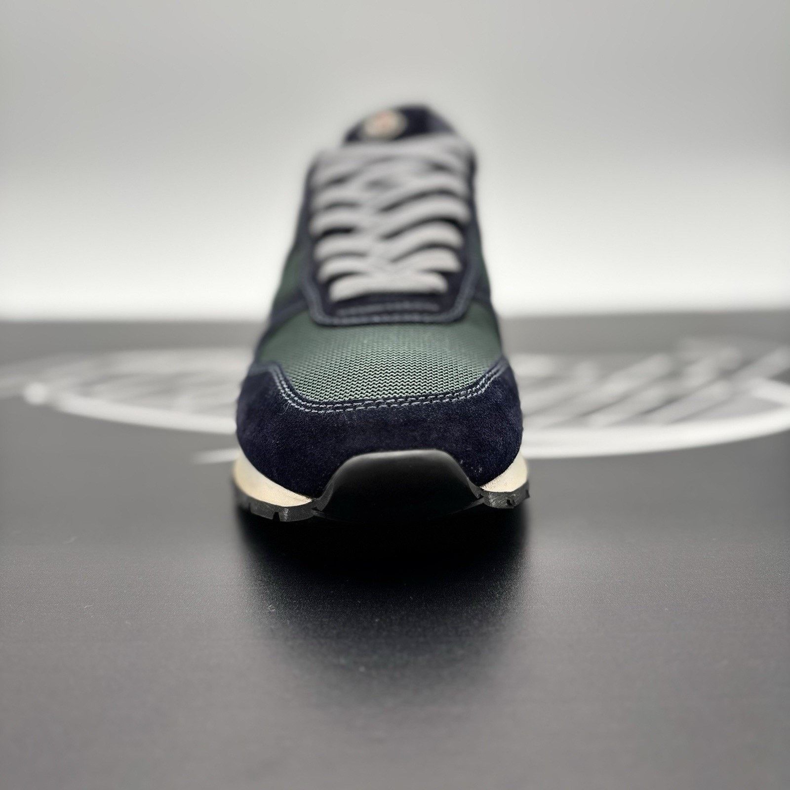 Moncler Moncler Montego Suede Trainer ' Navy, Green ' | SUPER CLEAN! Size US 11 / EU 44 - 6 Thumbnail