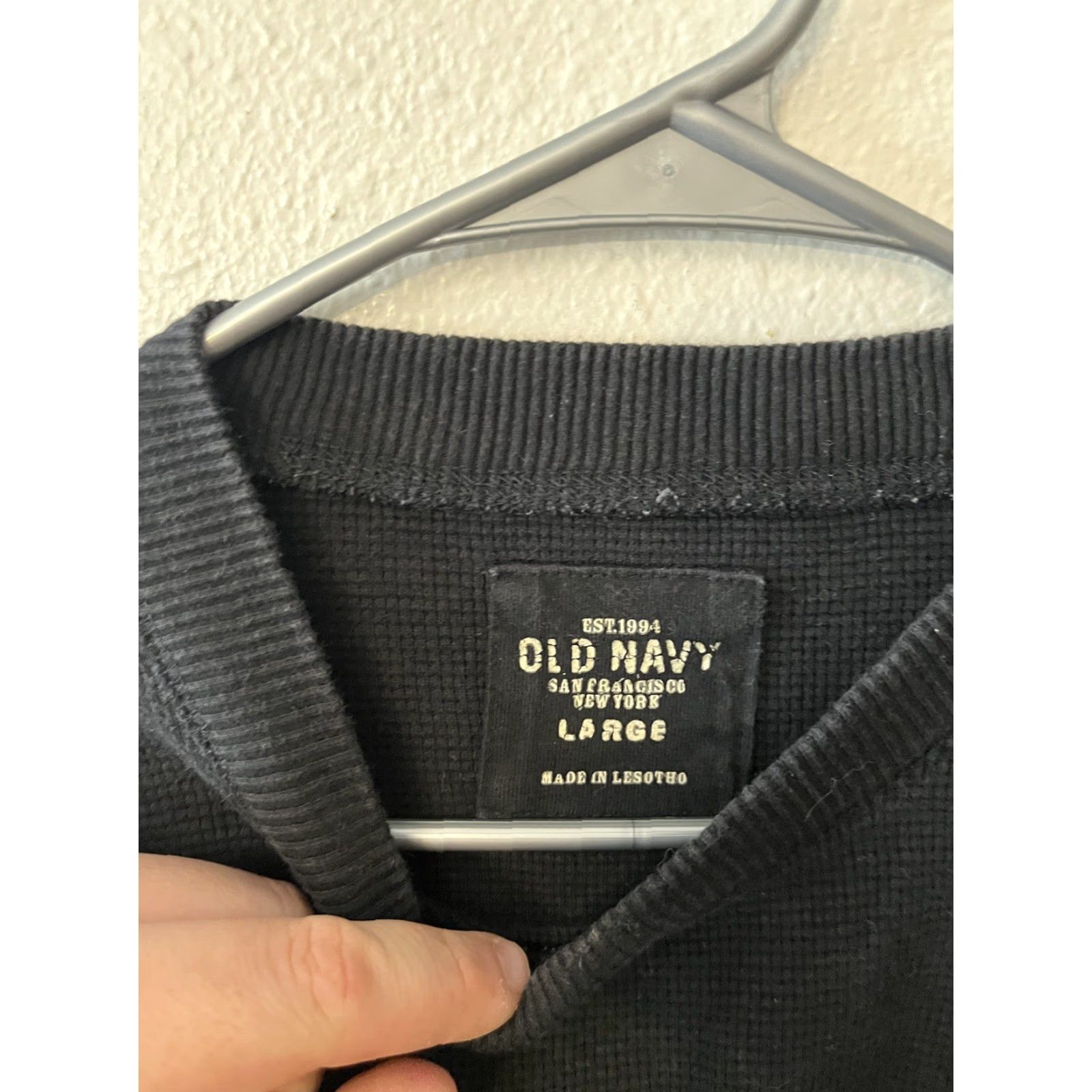 Old Navy Old Navy Black Crew Neck Lightweight Long Sleeve Sweater Mens Size Large Size US L / EU 52-54 / 3 - 2 Thumbnail