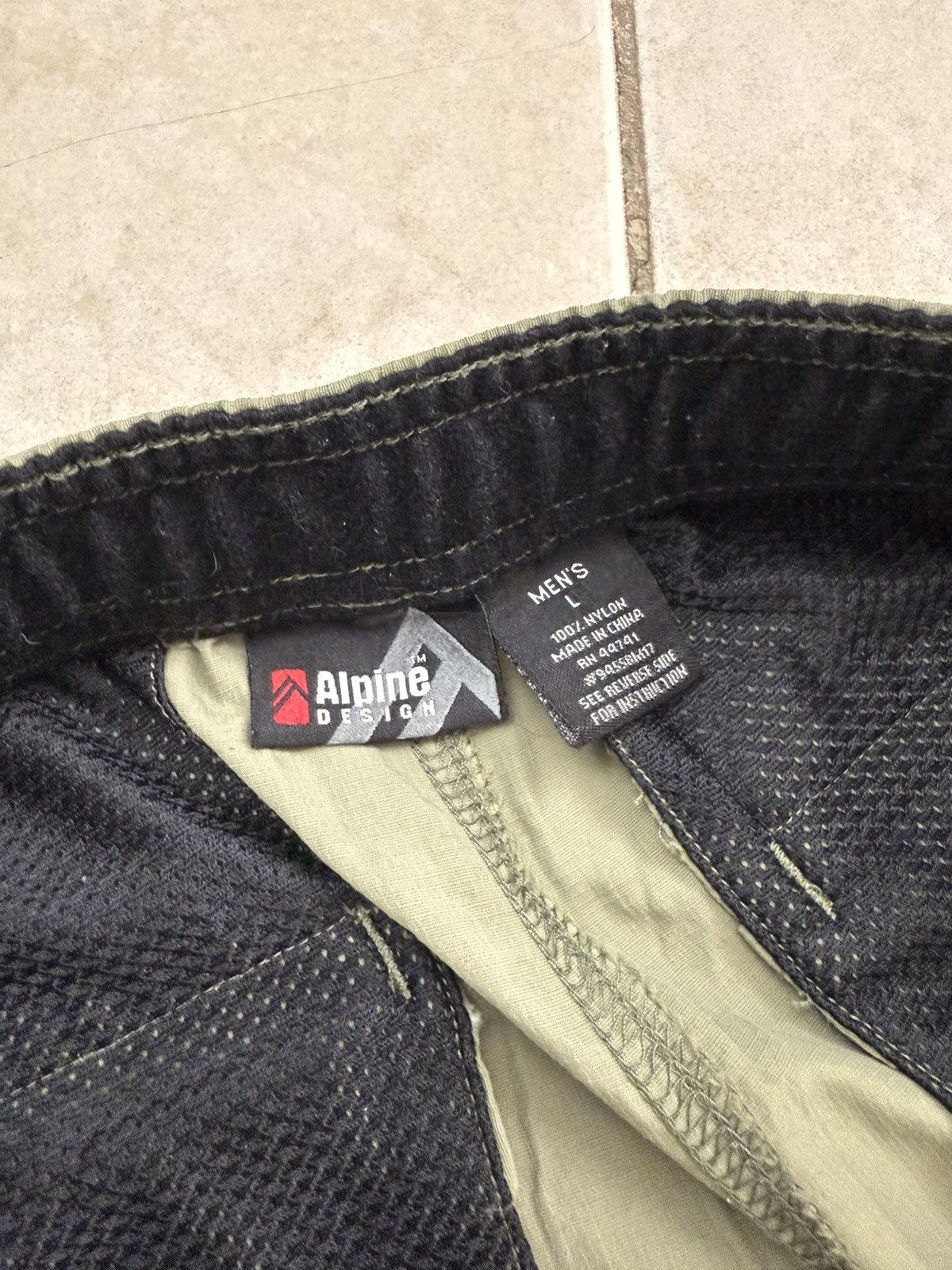 Japanese Brand Alpine Design Convertible Cargo Hiking Pants Men’s Large Size US 34 / EU 50 - 6 Thumbnail