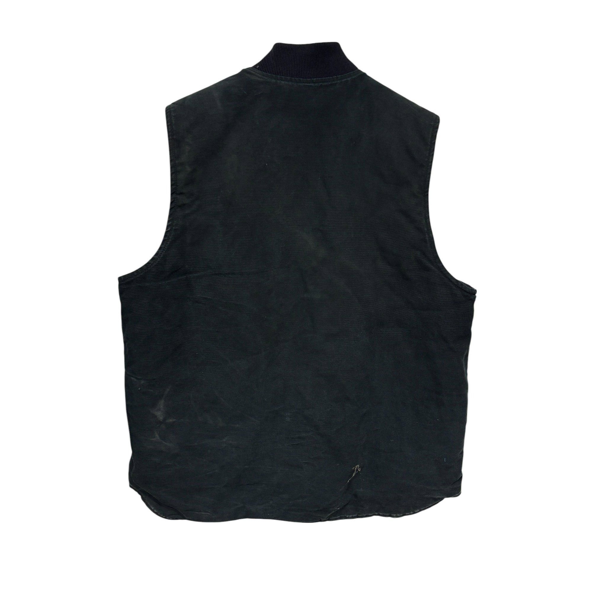 Carhartt Vintage Carhartt Faded Black V01 Zip Up Work Vest Size XL Ta Size US XL / EU 56 / 4 - 2 Thumbnail