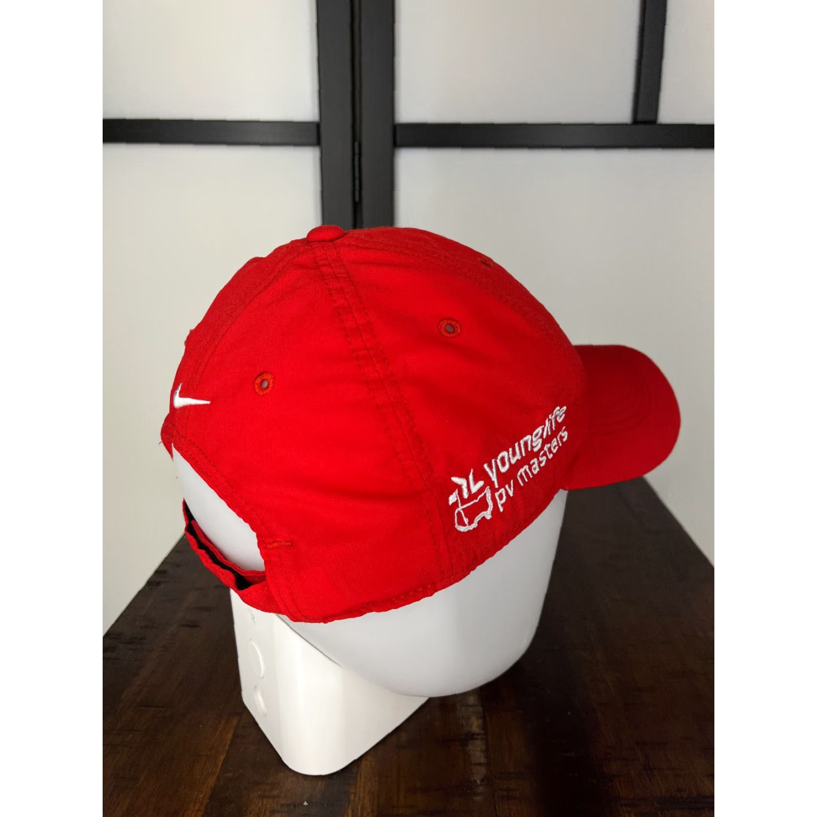 Nike Nike Golf Hat Cap Strap Back One Size Adult Red Poly Hat Nike Golf Hat Cap Strap Back Adult One Size Red Poly Younlife Pv Masters Golf Size ONE SIZE - 7 Thumbnail