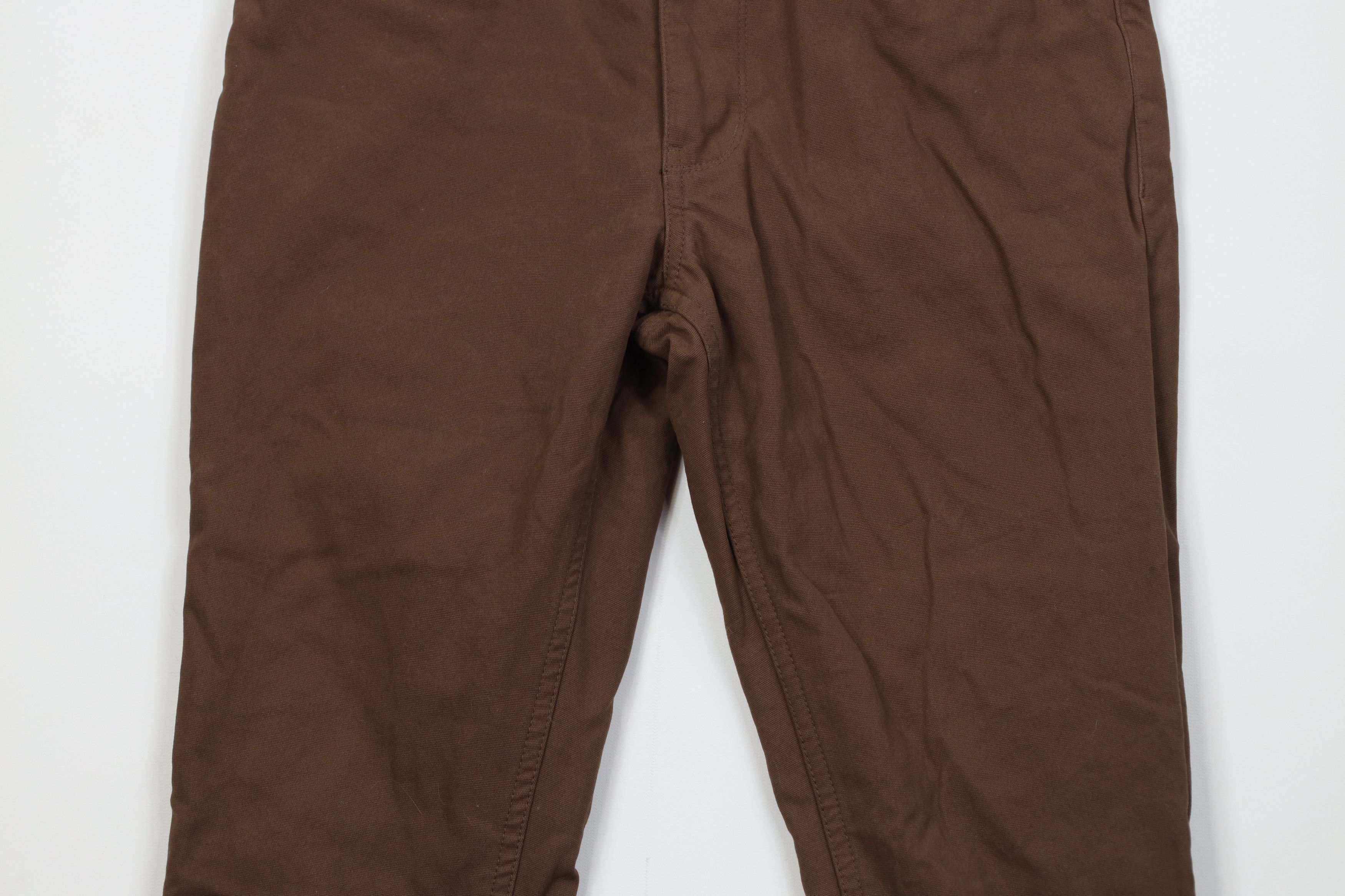 Vintage Jetty Mariner Flannel Lined Skinny Leg Canvas Pants Brown Size US 30 / EU 46 - 3 Thumbnail