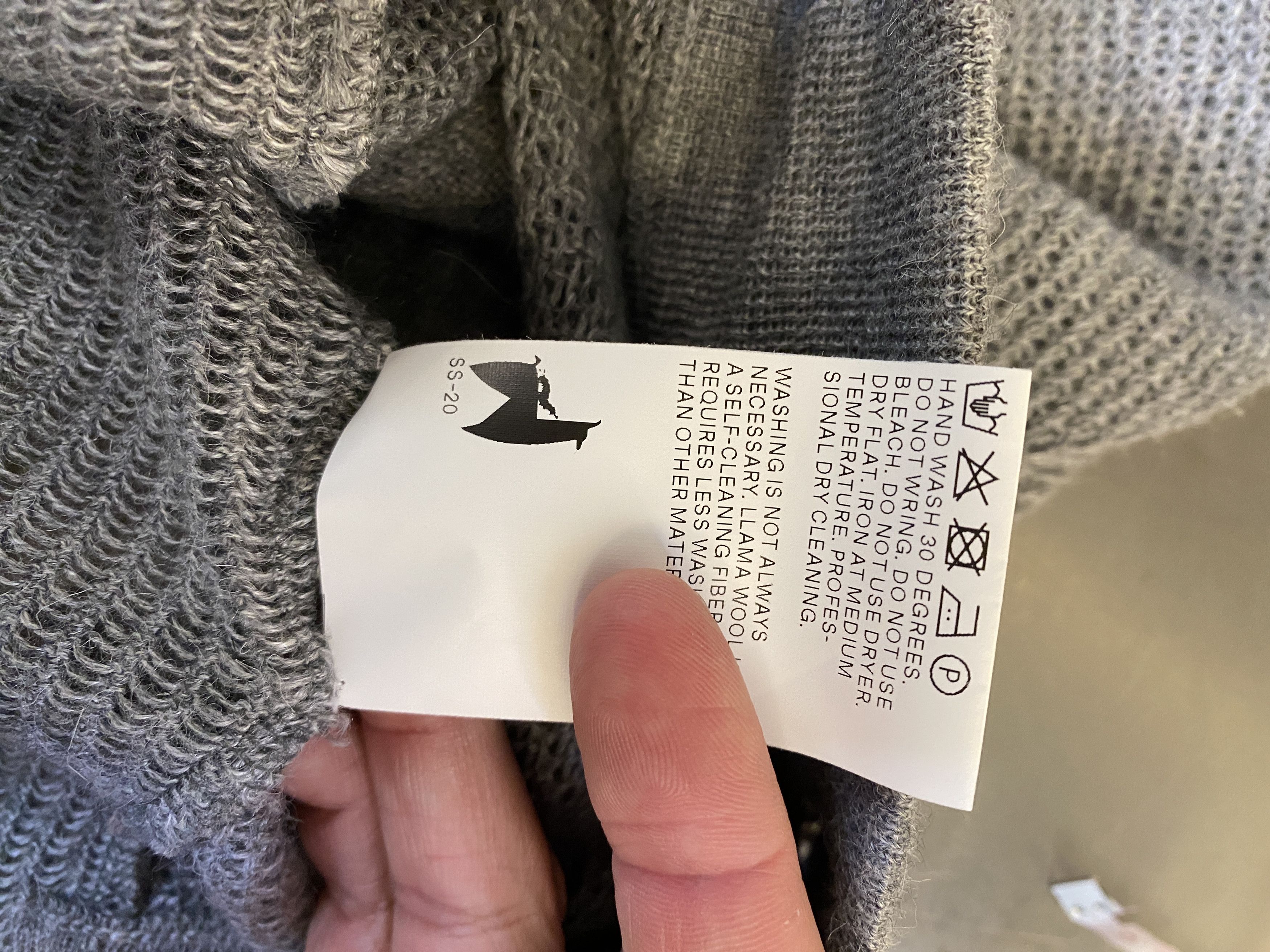 Acronym Acronym C1-AM Gray Llama Silk Sweatshirt Size US M / EU 48-50 / 2 - 7 Thumbnail