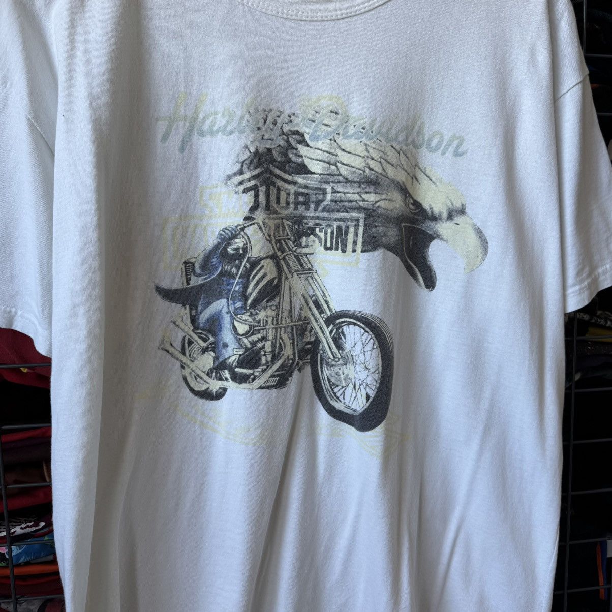 Vintage Vintage 1980s Harley Davidson T-shirt Size US XL / EU 56 / 4 - 5 Thumbnail