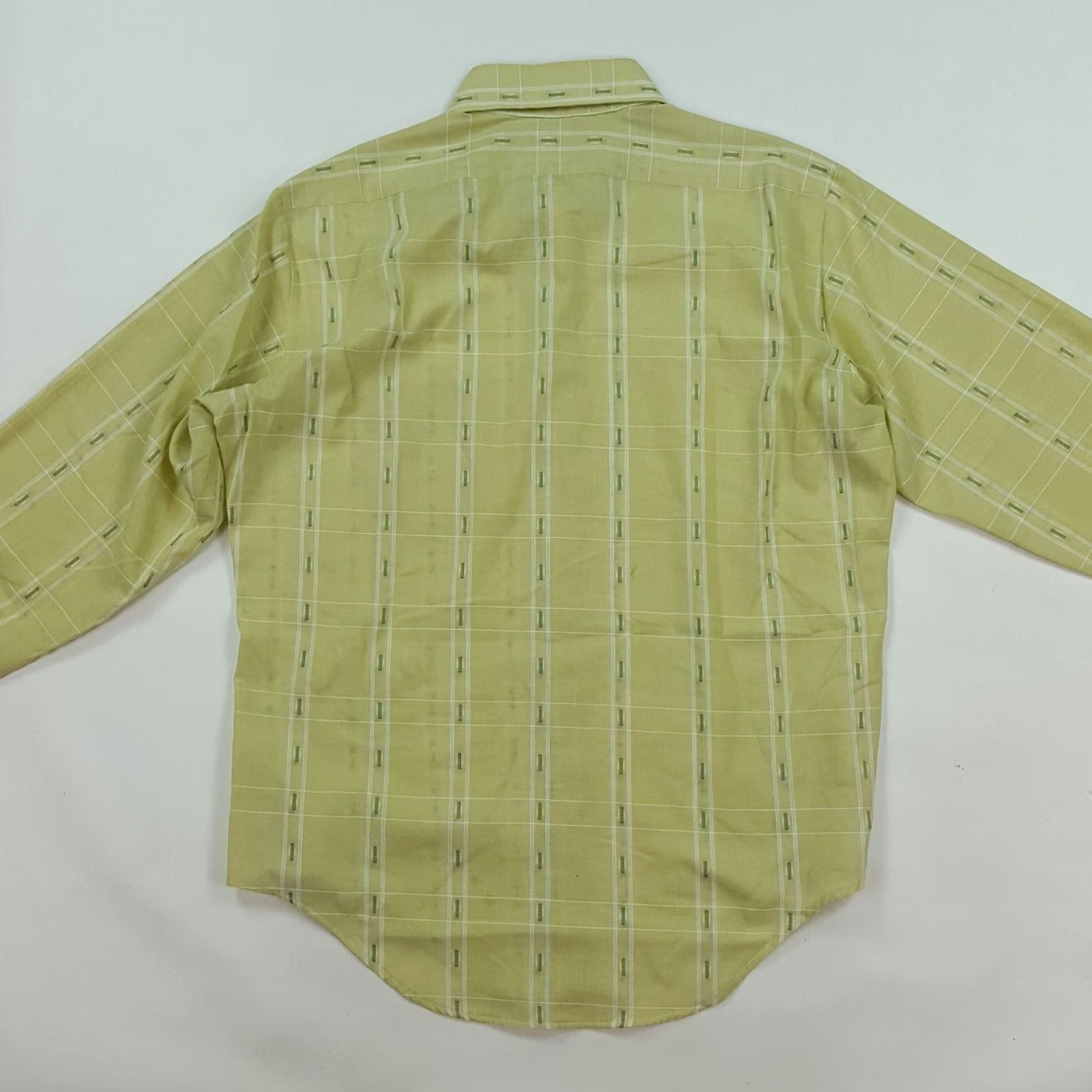 JCPenney VINTAGE JCPenney Green Plaid Check Men's Large Button-Up Shirt Size US L / EU 52-54 / 3 - 4 Thumbnail