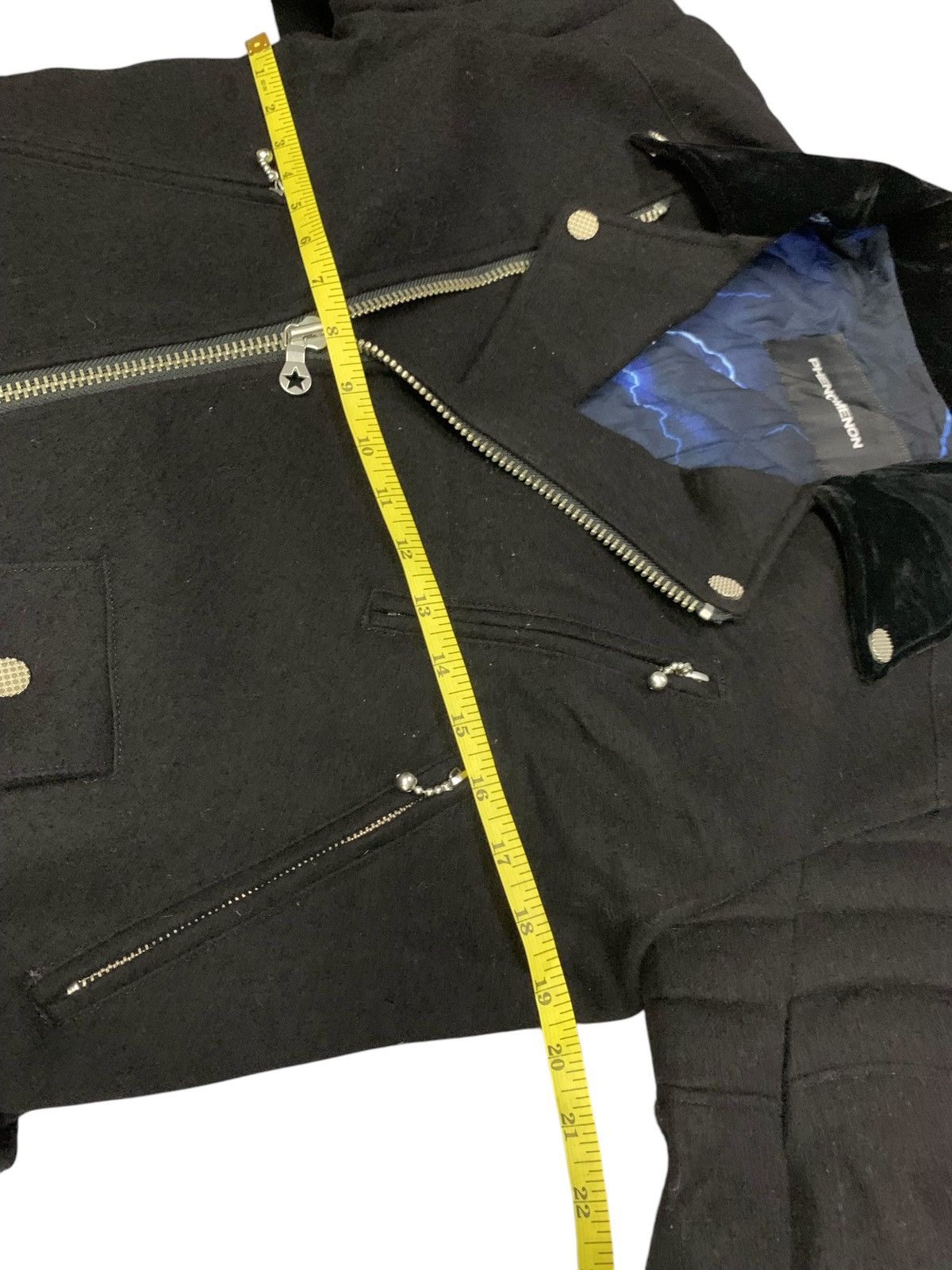 Japanese Brand × PHENOMENON Aw 2011 Phenomenon Thunder Double Collar Wool Jacket Size US M / EU 48-50 / 2 - 19 Thumbnail