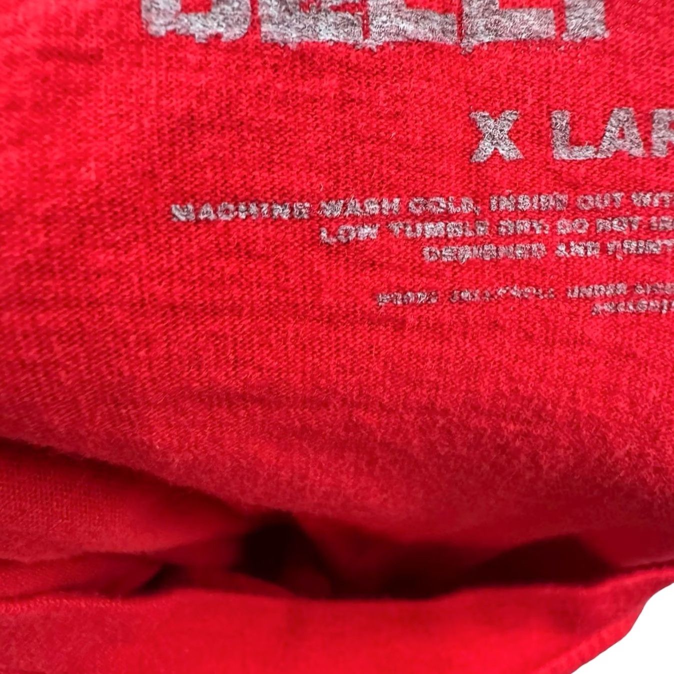 Vintage Jelly Roll Ain't No Saving Men's Graphic T-Shirt Red XL Short Sleeve Large Praying Hand Graphic on Front Size US XL / EU 56 / 4 - 4 Thumbnail
