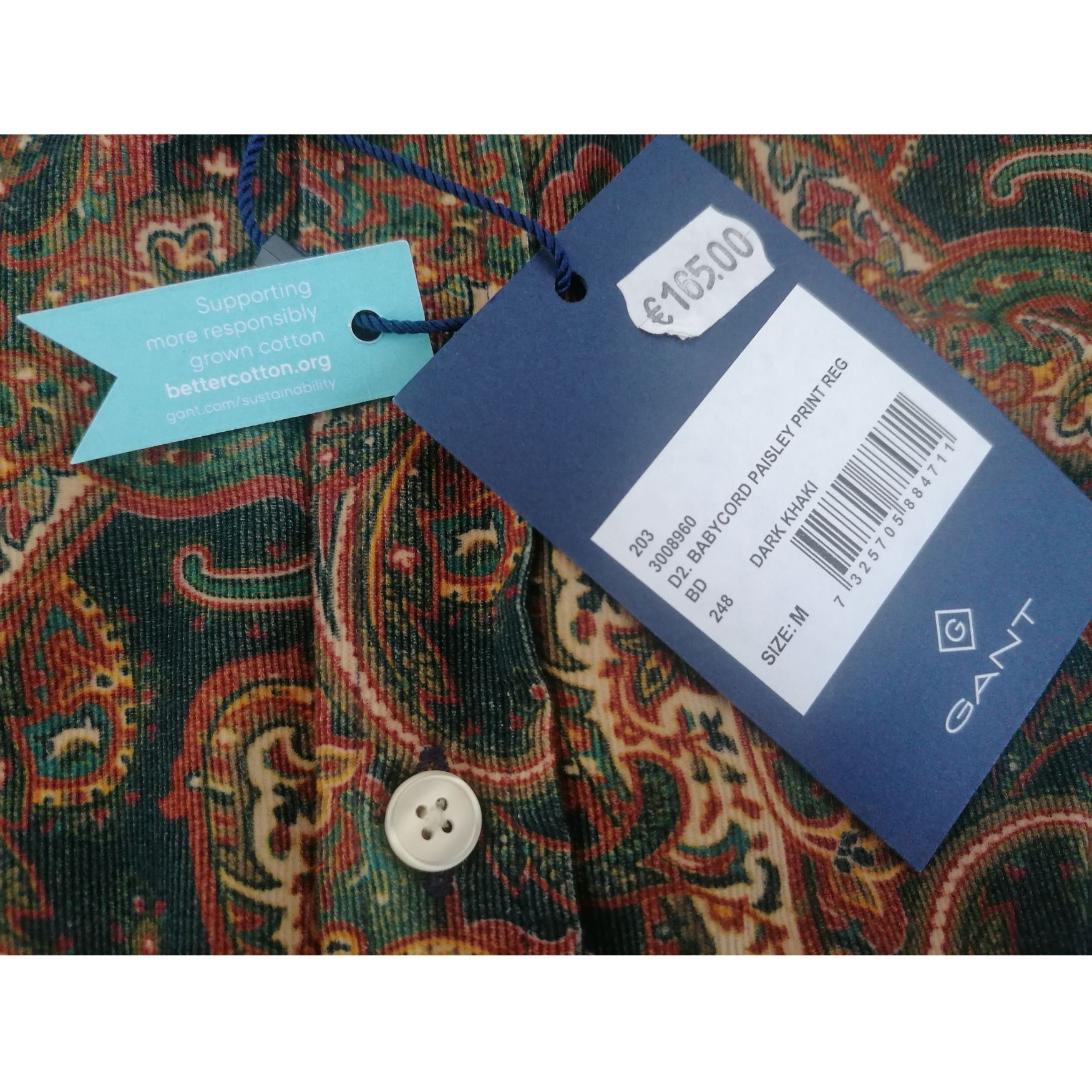 Gant GANT "Paisley Print" Corduroy baroque-style Shirt Size US M / EU 48-50 / 2 - 13 Thumbnail