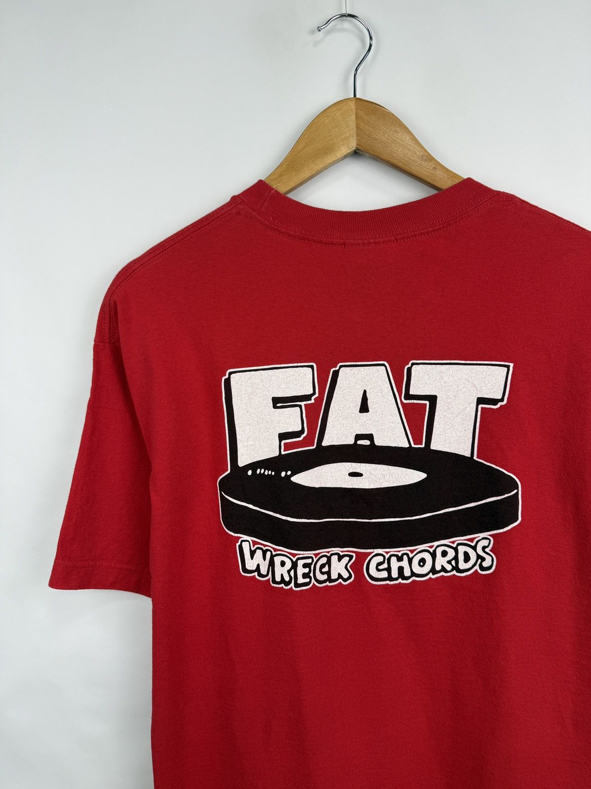 Alstyle 🇺🇸 Vtg 90s FAT Wreck Chords Punk Rock USA Label T-Shirt NOFX Size US L / EU 52-54 / 3 - 4 Thumbnail
