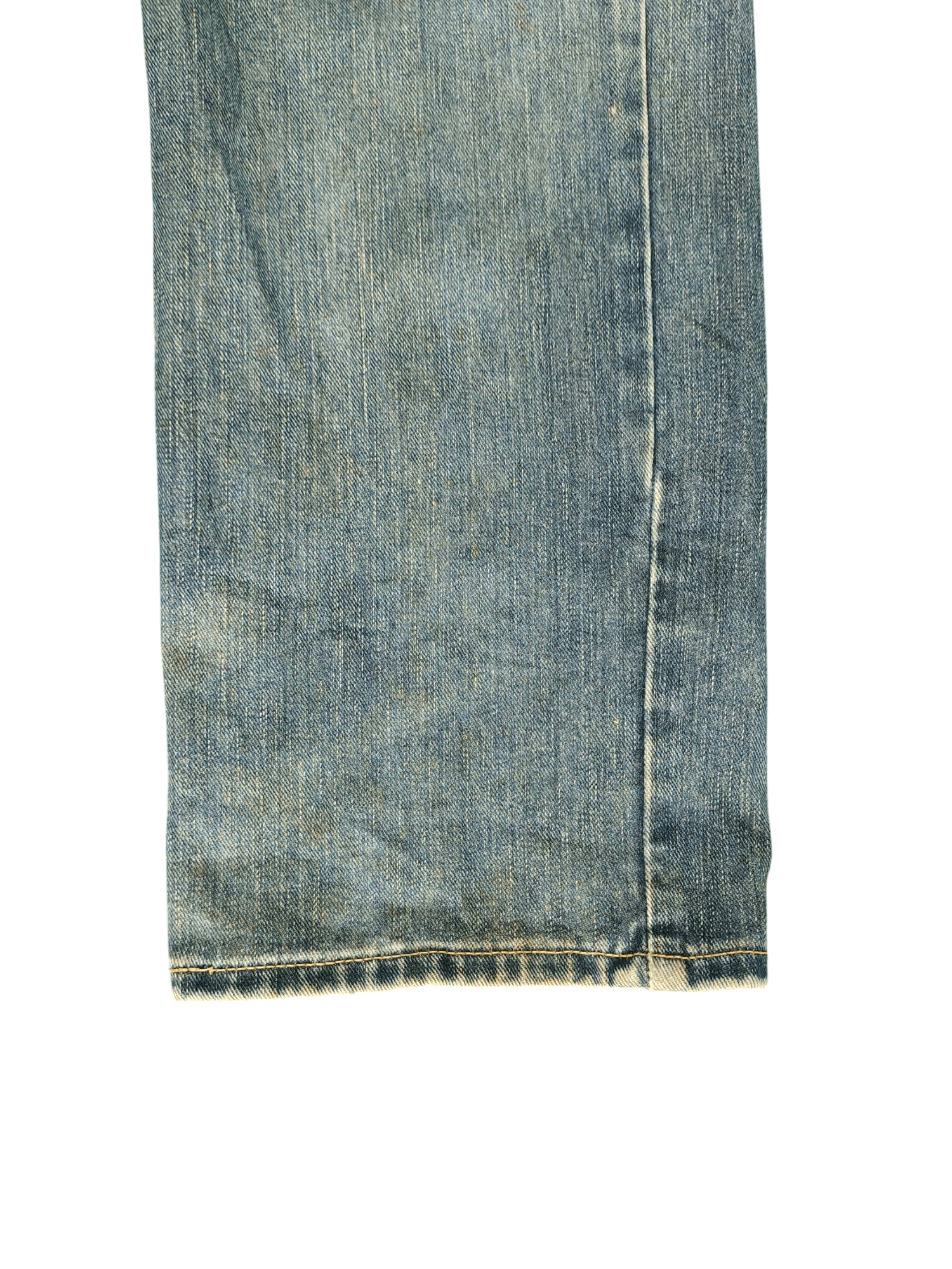 Edwin Vintage 90s Edwin Distress Faded Clawmark Rusty Denim Jeans Size US 32 / EU 48 - 6 Thumbnail