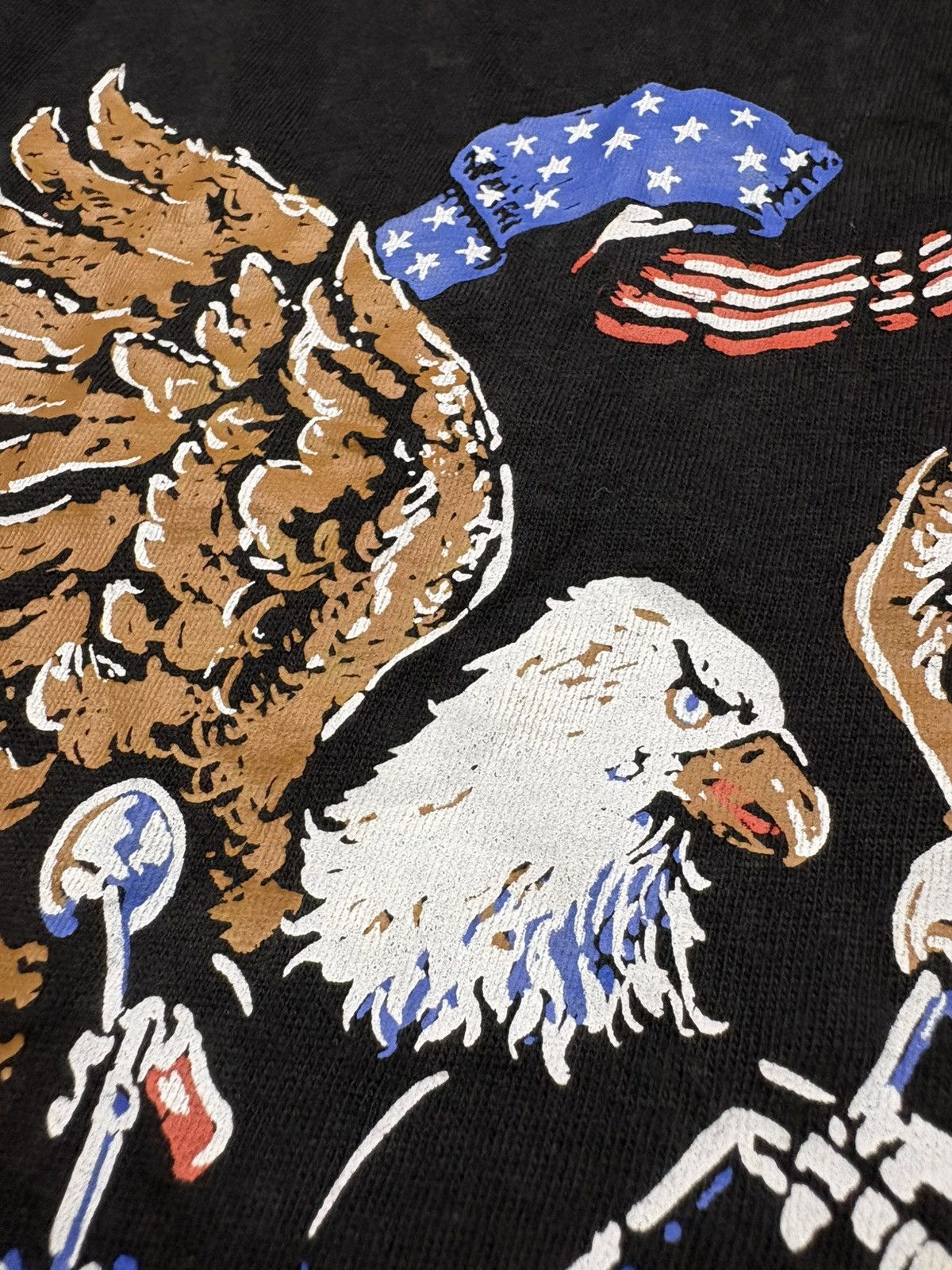 Harley Davidson 1989 Young America Eagle Motorcycle Tee XL Harley 80s VTG Size US XL / EU 56 / 4 - 5 Thumbnail