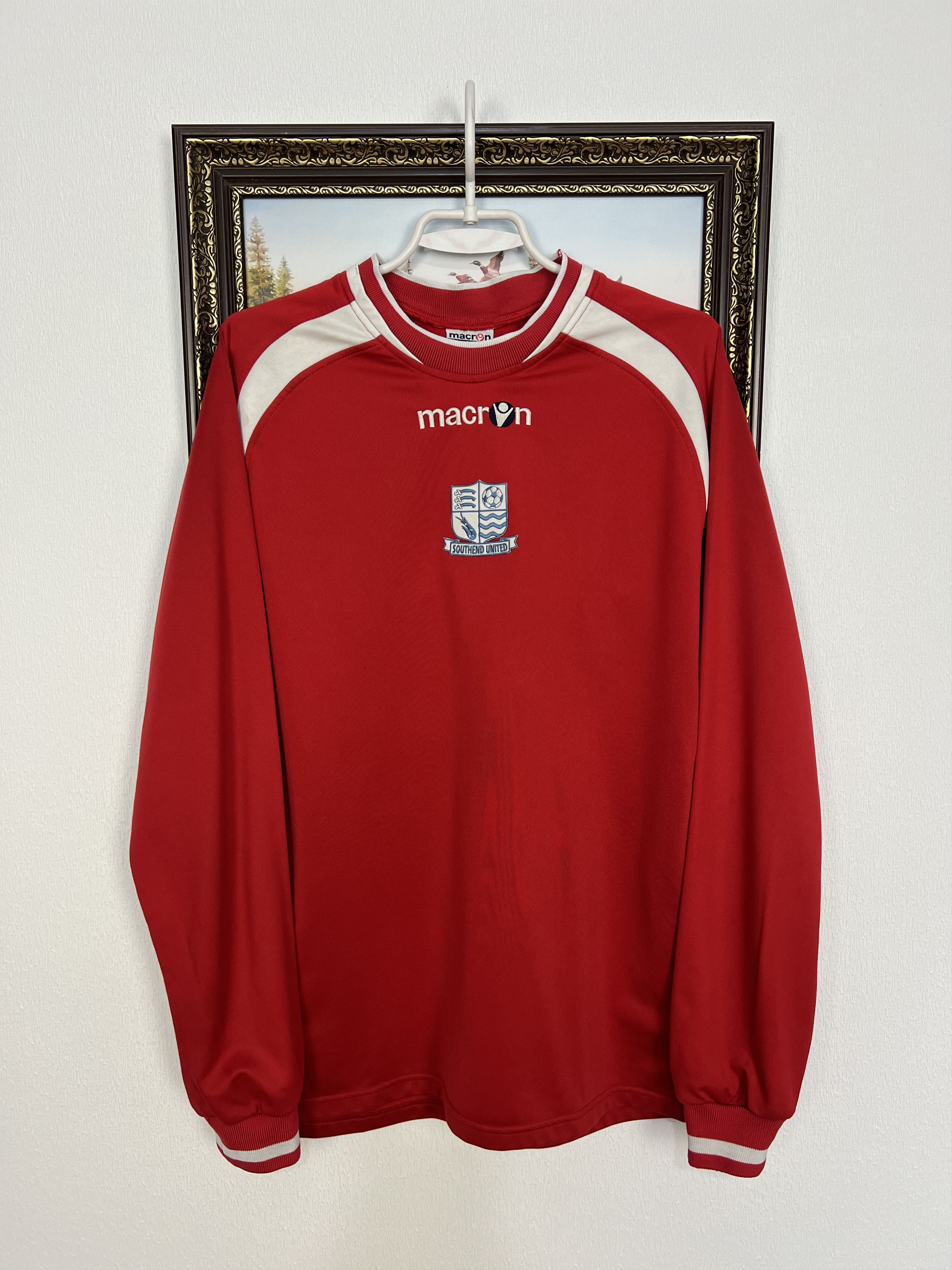 Macron Southend United Football Train Sweatshirt Soccer Track Top Size US M / EU 48-50 / 2 - 1 Thumbnail