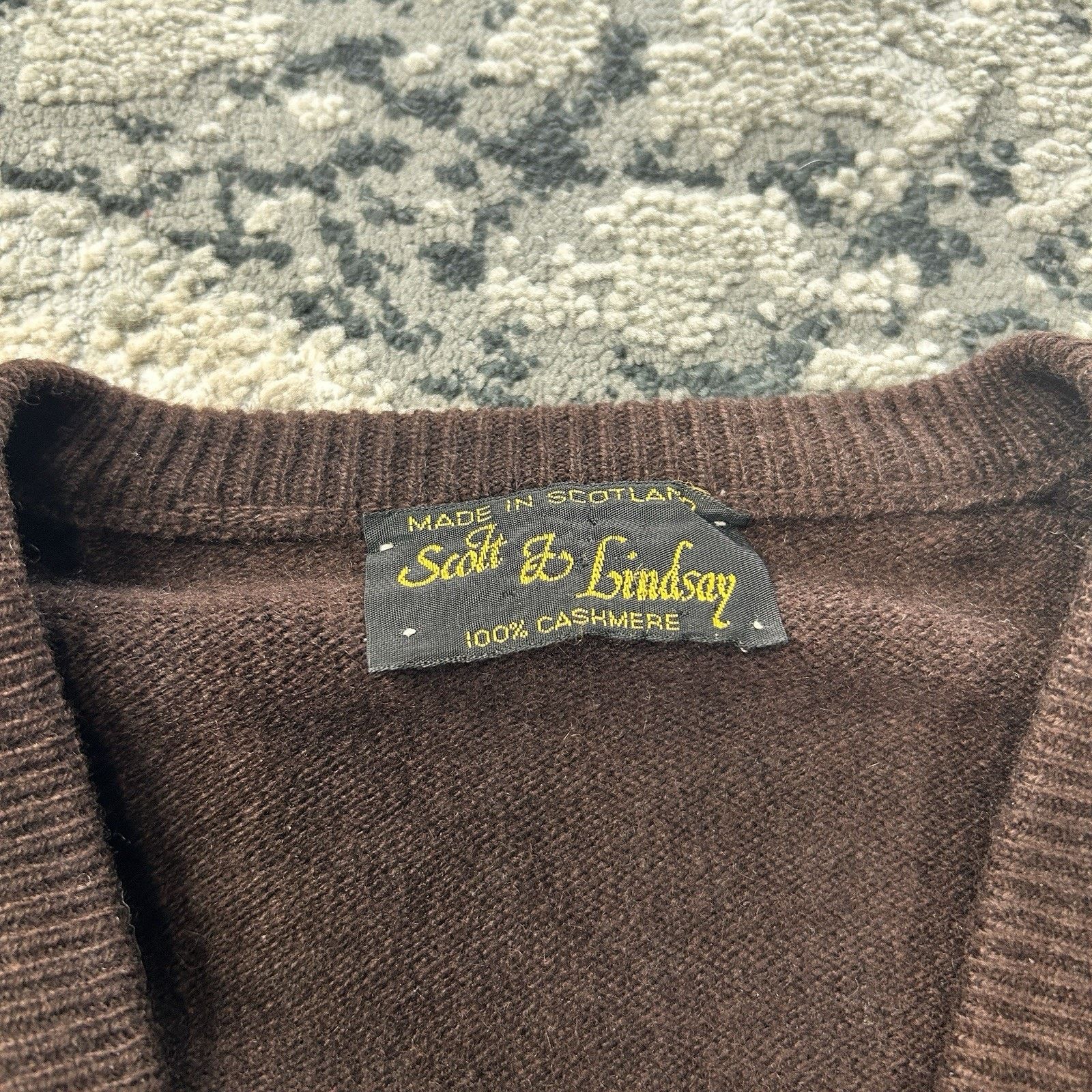 & Other Stories Vintage Scott & Lindsay 100% Cashmere Sweater Scotland Sz L Size L / US 10 / IT 46 - 3 Thumbnail