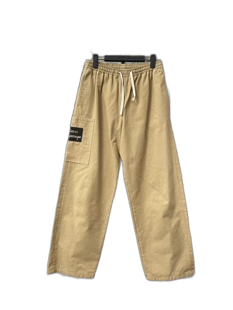 Gucci Gucci Khaki Vintage Patchwork Long Pants-yf Size US 44 / EU 60 - 1 Thumbnail
