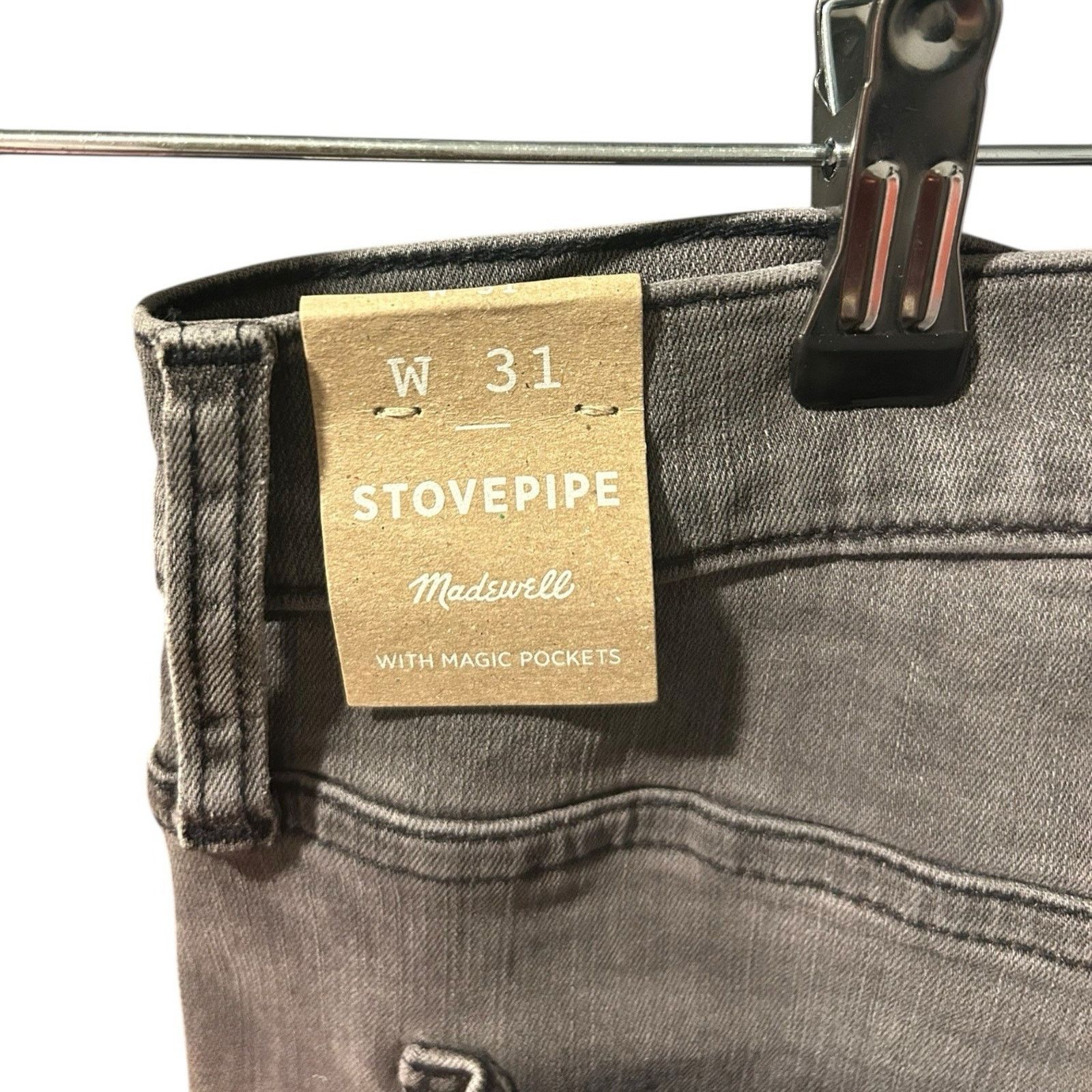 Madewell New With Tags madewell jeans 31 Grey Cut Off Ankle Crop Size 31" - 2 Thumbnail