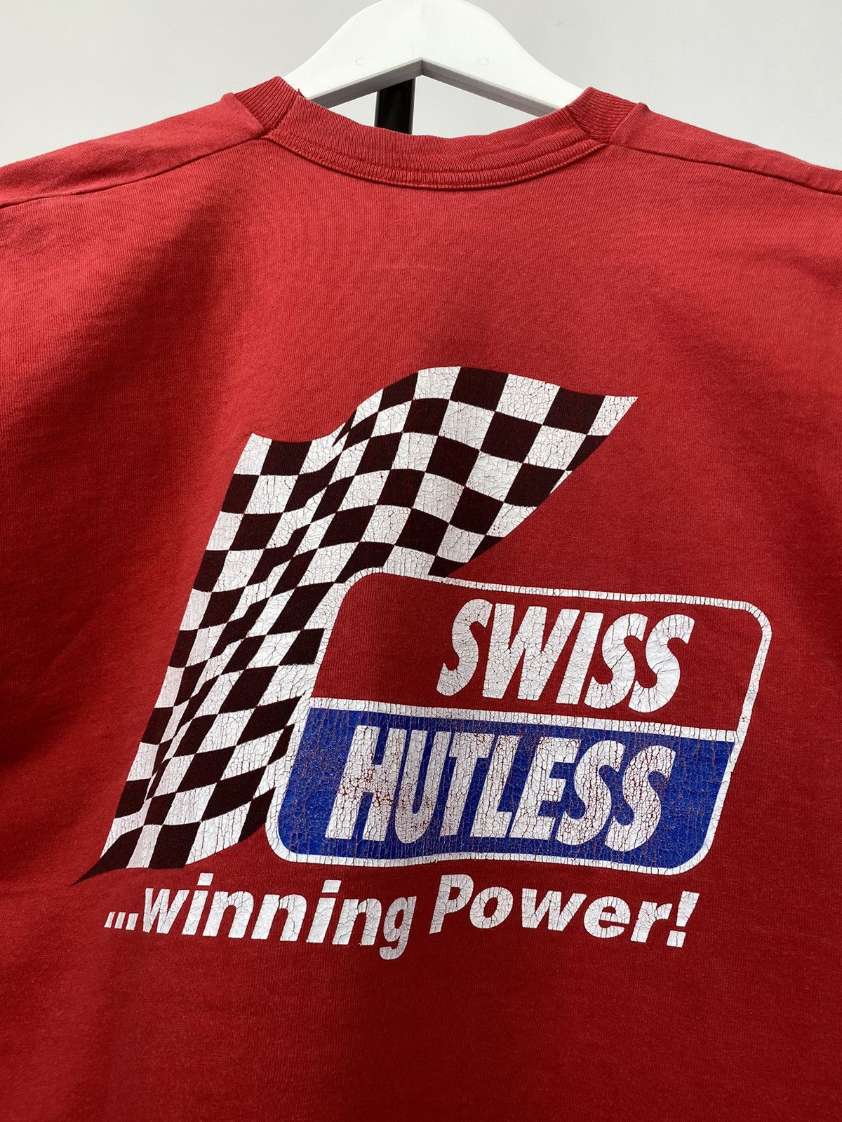 NASCAR × Vintage Racing 90s Swiss Hutless formula F1 Nascar T-Shirt Y2K Size US L / EU 52-54 / 3 - 10 Thumbnail