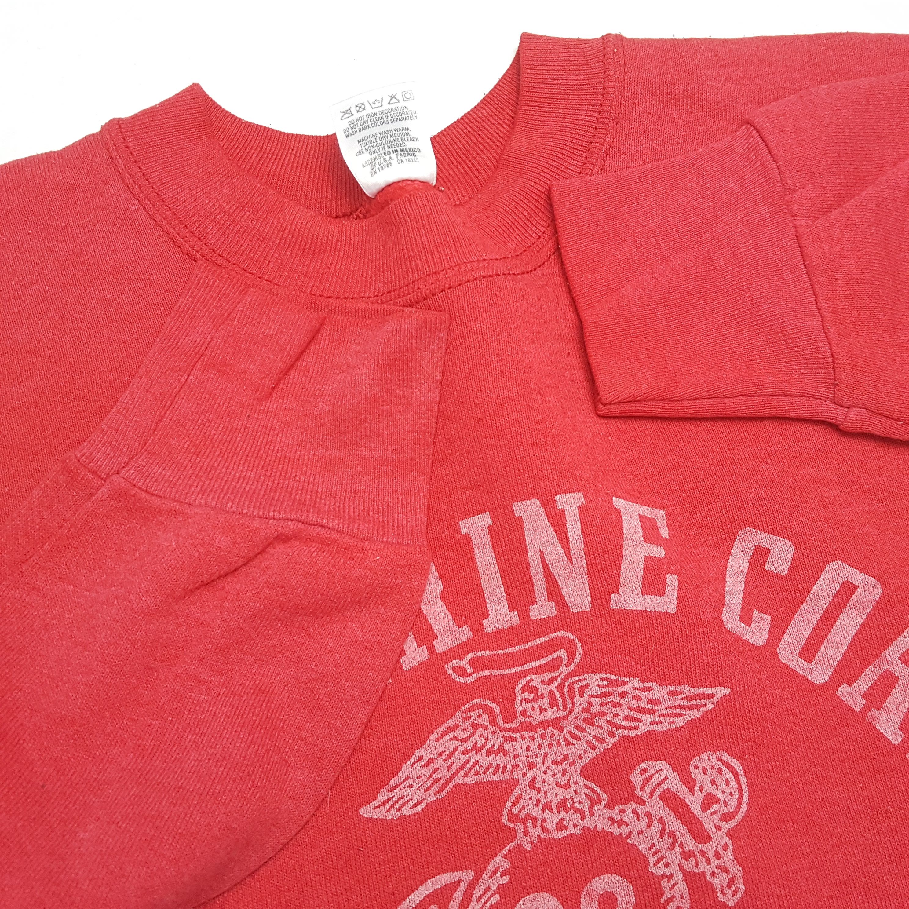 Vintage US MARINE Corp TEXAS Vintage Sweatshirt Size US M / EU 48-50 / 2 - 7 Thumbnail