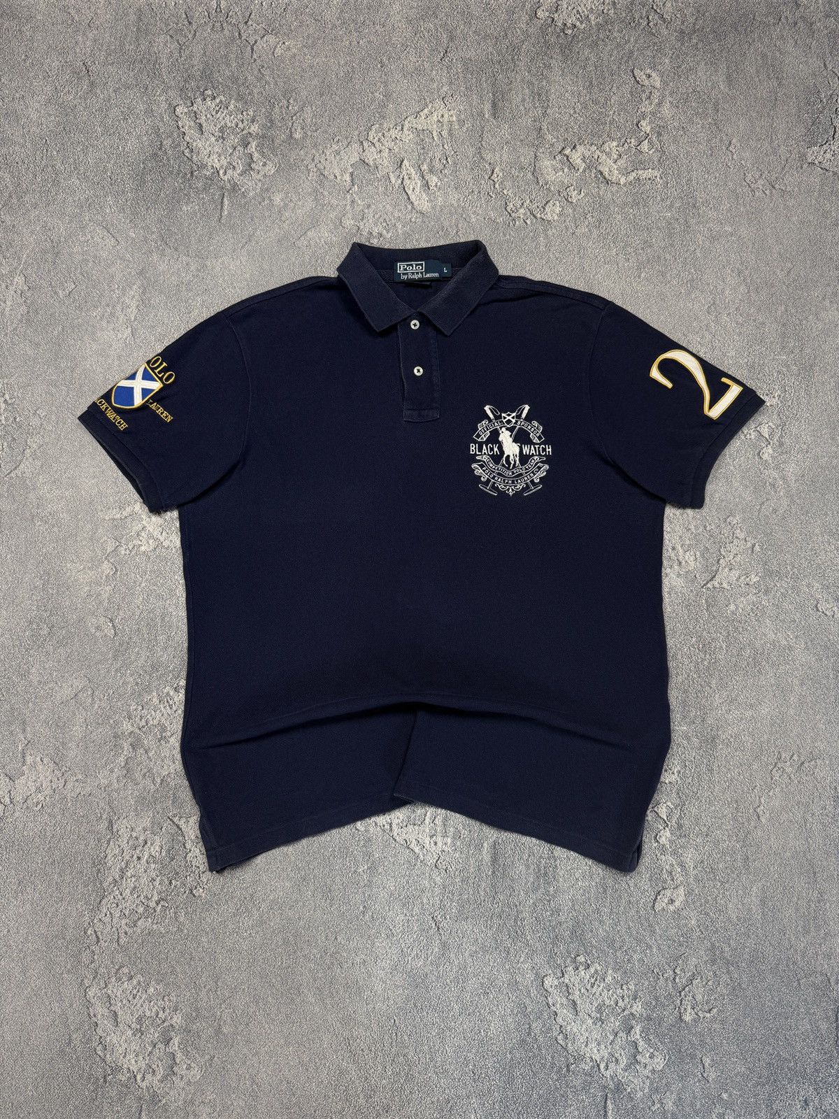 ✨美品✨ポロ ラルフローレン BLACKWATCH POLO TEAM 黒 Ralph Lauren Blackwatch Polo Team | Grailed