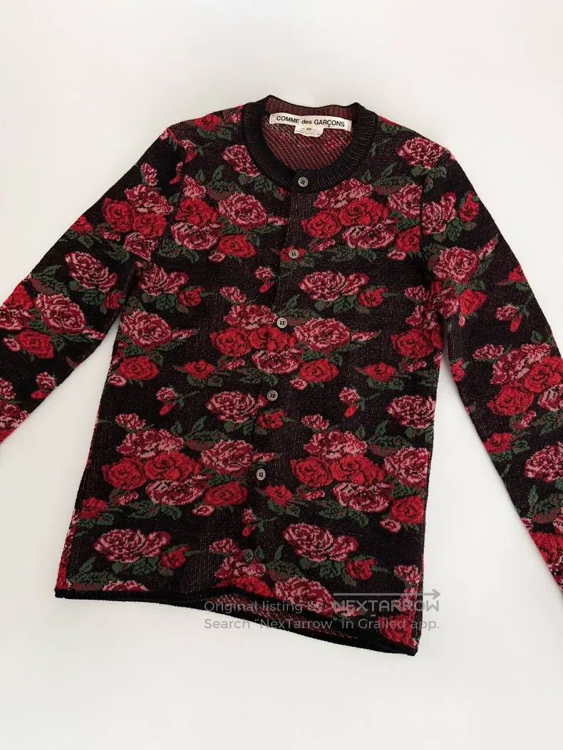 Comme des Garcons Comme Des Garcons Rose knitted cardigan Size XS / US 0-2 / IT 36-38 - 4 Thumbnail