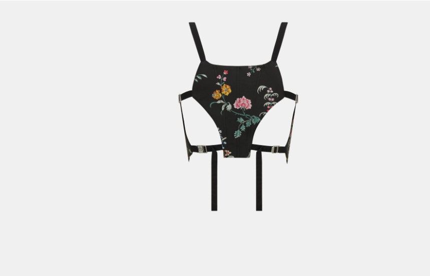 Dior o1w1db10425 327B21A2 Corset Top in Multicolor Size M / US 6-8 / IT 42-44 - 2 Thumbnail