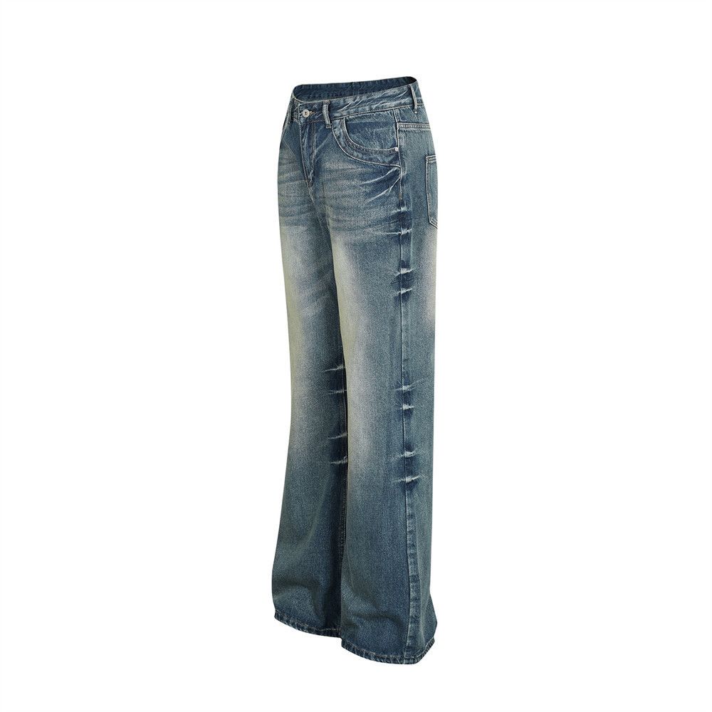 Japanese Brand × Vintage American retro washed distressed denim loose flared jeans Size US 32 / EU 48 - 2 Thumbnail