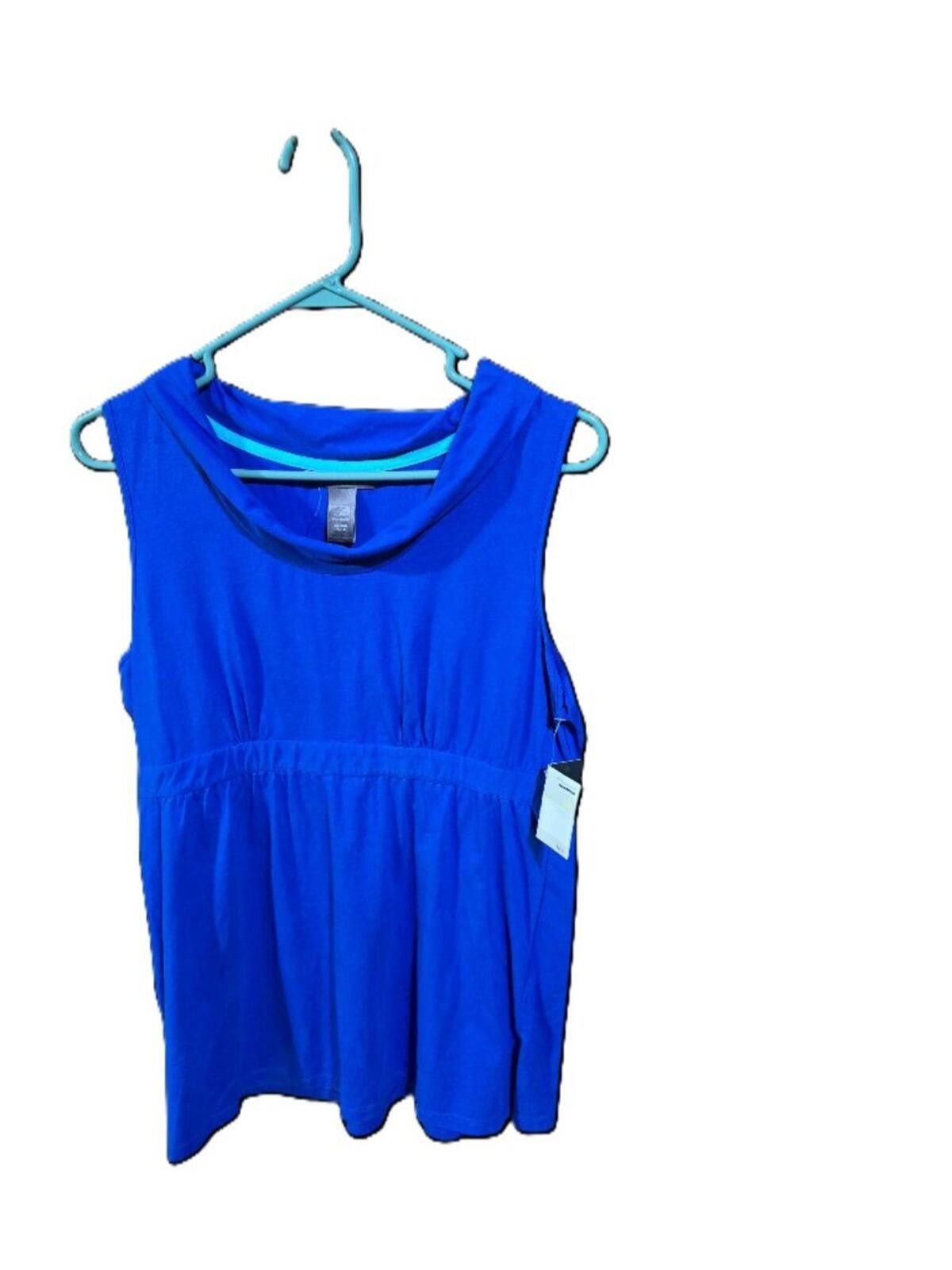 Other Liz Claiborne Sleeveess Blue Pullover Top Size Med (10-12) Size M / US 6-8 / IT 42-44 - 1 Thumbnail