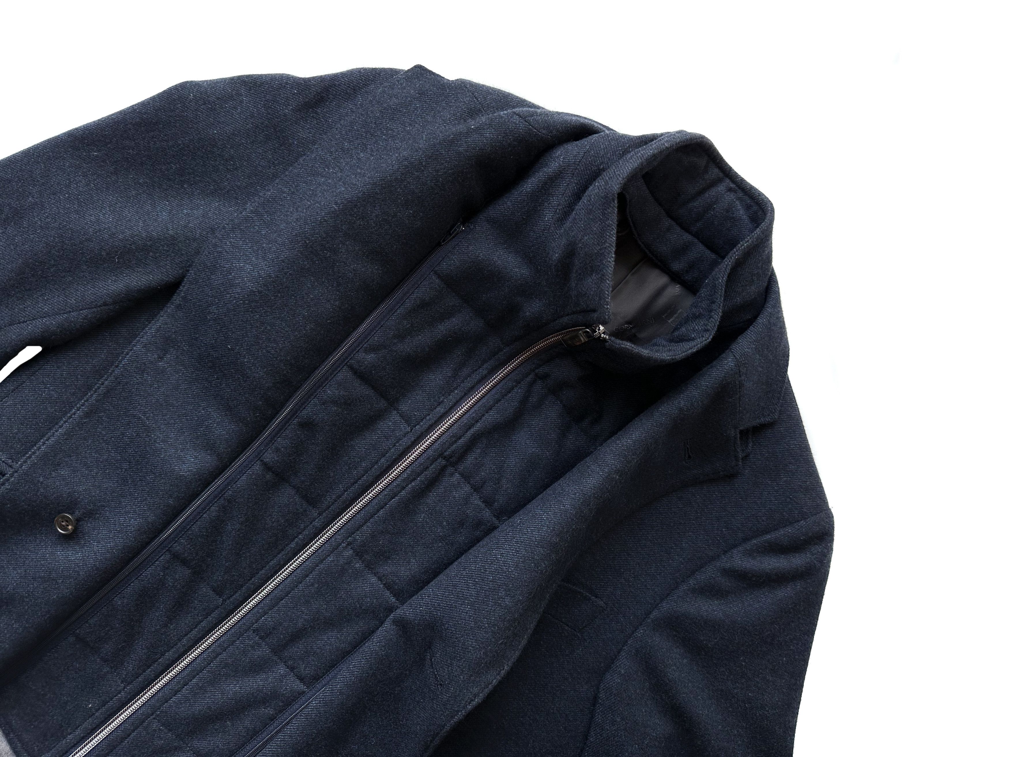 Corneliani Corneliani ID navy melange wool blazer jacket Size 50R - 6 Thumbnail