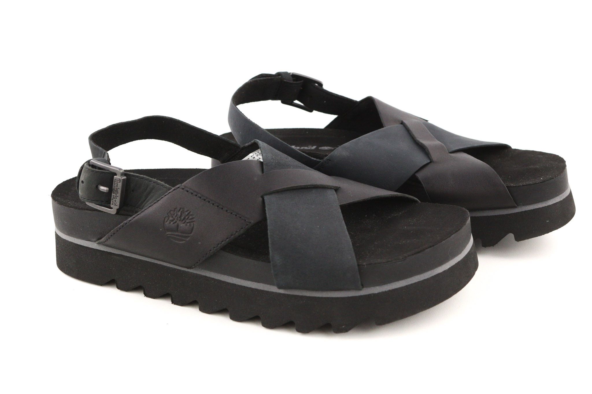 Timberland A23FE-A5734 EU37/38 Black Leather Summer Sandals 81144 Size US 7 / IT 37 - 1 Thumbnail