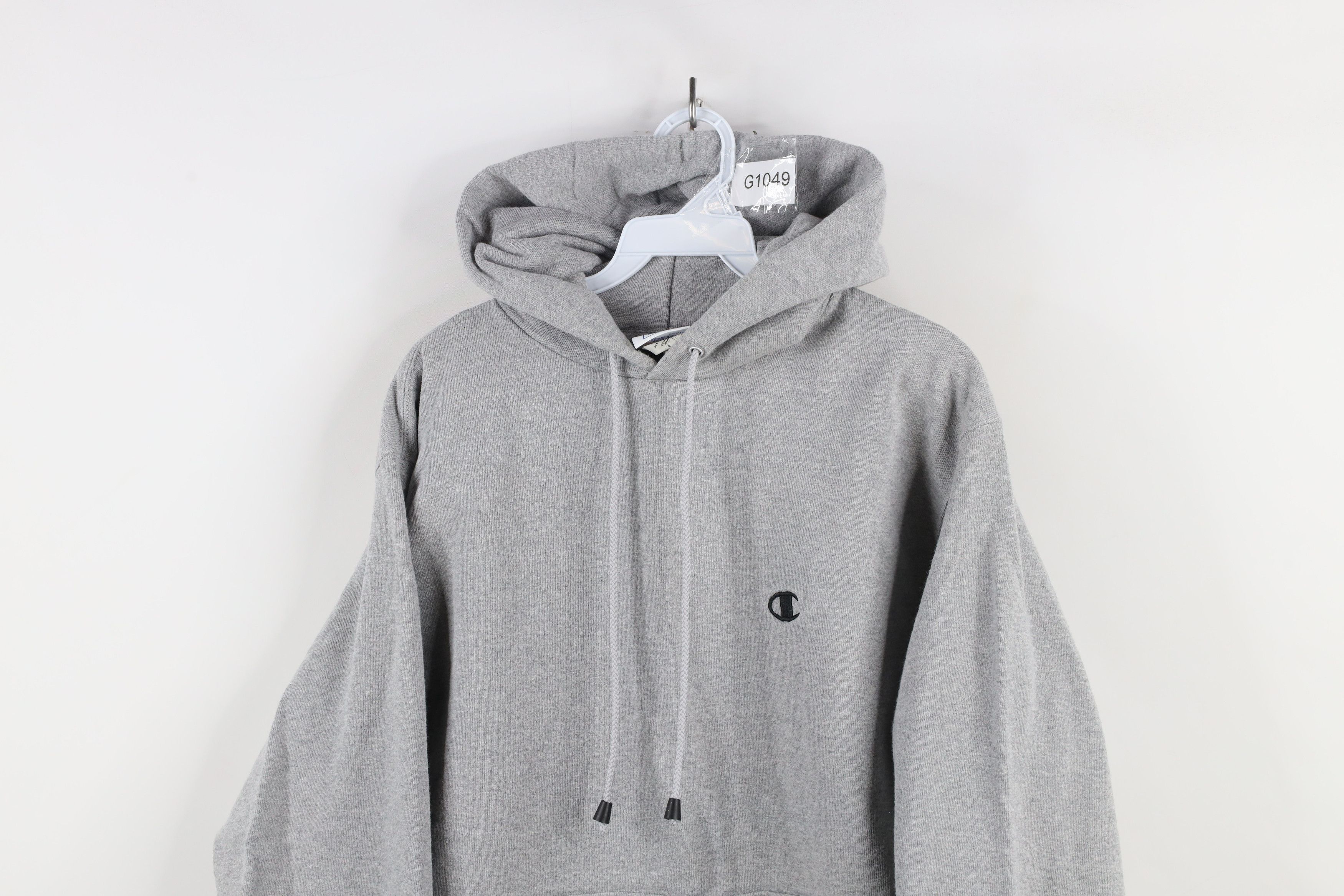 Champion × Vintage Vintage 90s Champion Logo Heavyweight Hoodie Sweatshirt Gray Size US XL / EU 56 / 4 - 2 Thumbnail