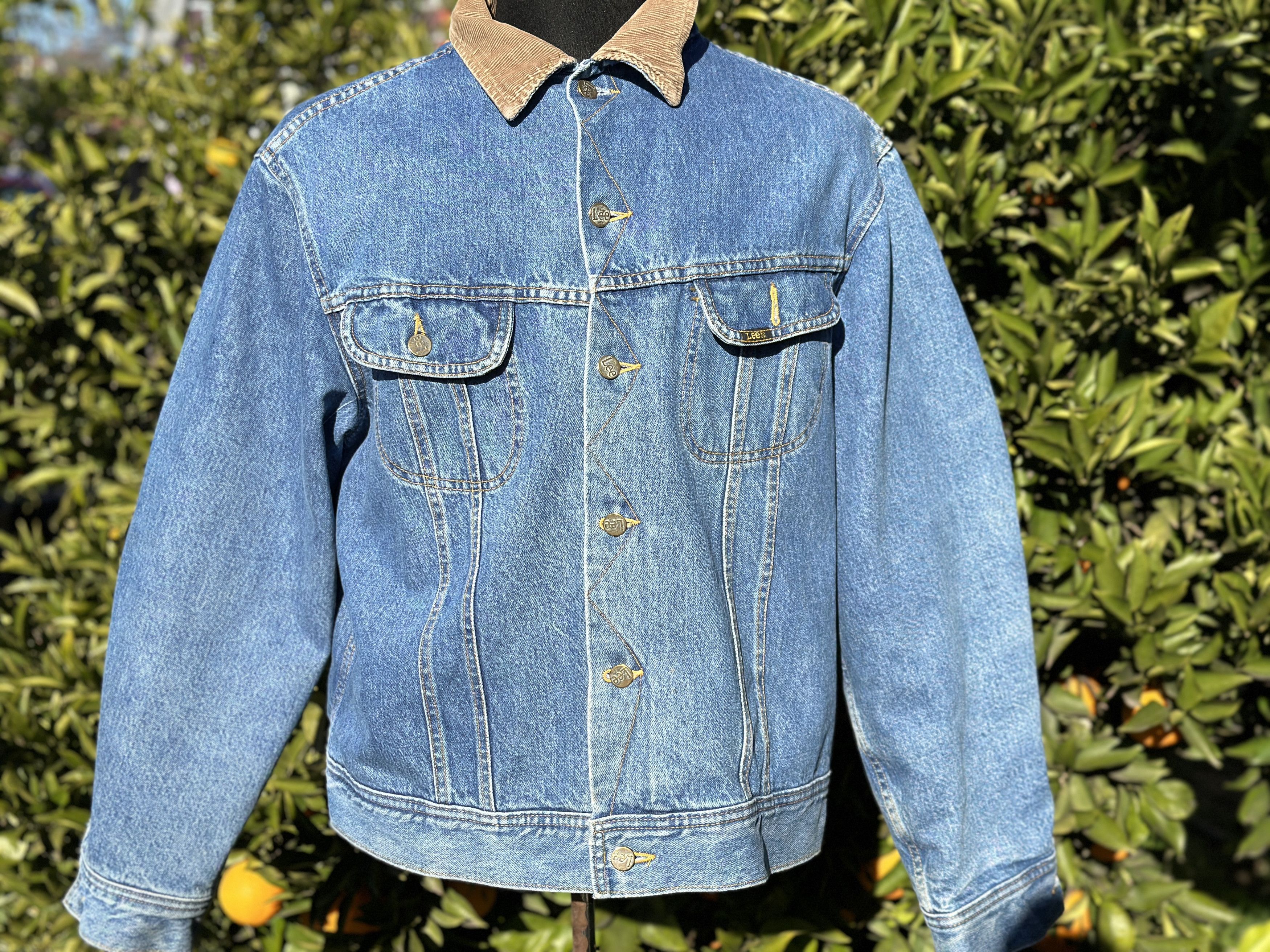 Lee 80s Lee Storm Rider 101 Flannel Bomber Jeans Jacket Size 46 Size US S / EU 44-46 / 1 - 2 Thumbnail