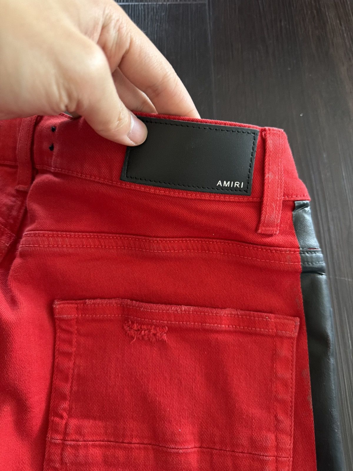 Amiri Amiri All Red With Black Stripe Jeans Size US 34 / EU 50 - 5 Thumbnail