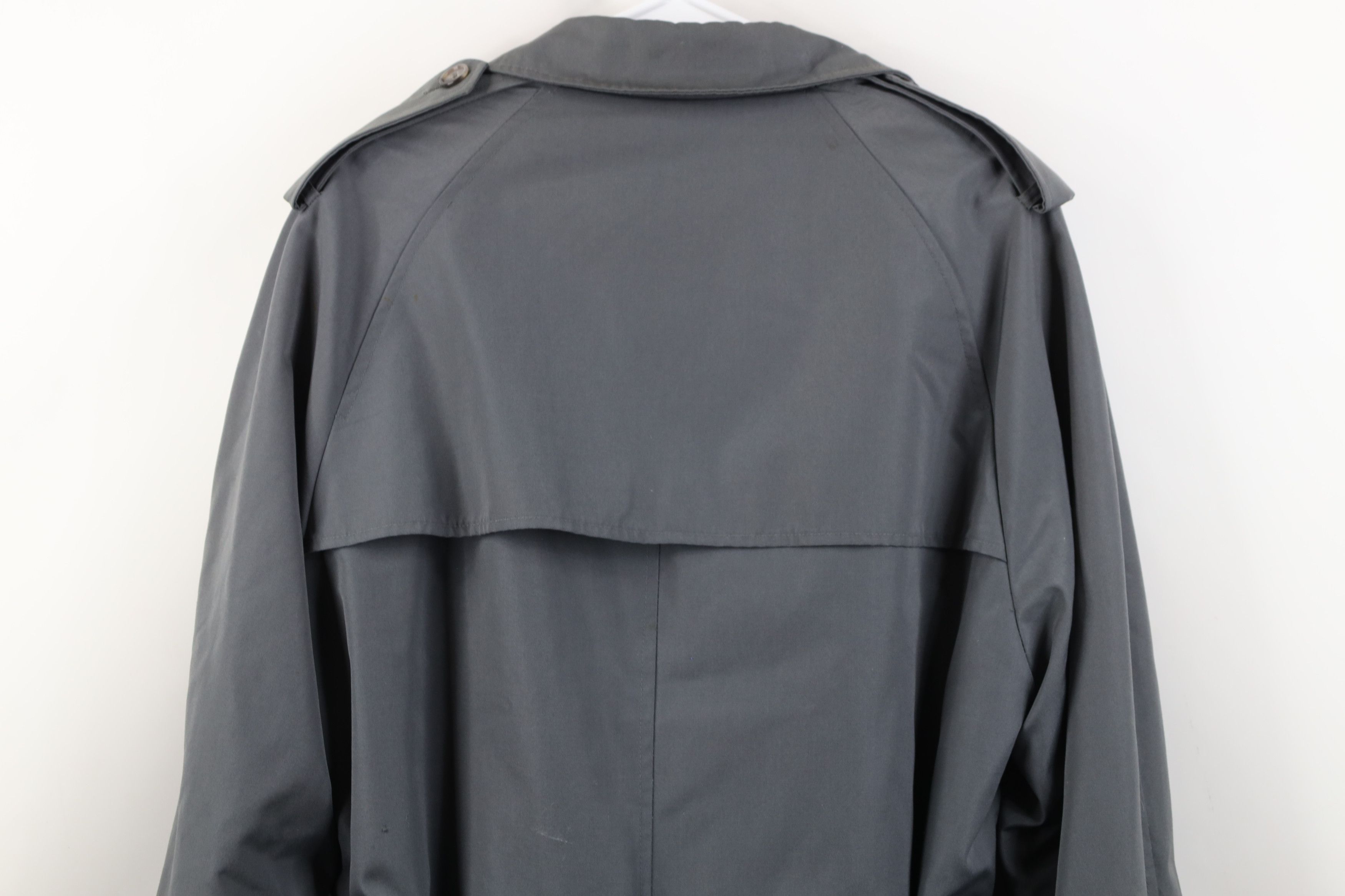 Vintage Vintage 70s Streetwear Lined Trench Coat Rain Jacket Gray Size US XXL / EU 58 / 5 - 16 Thumbnail