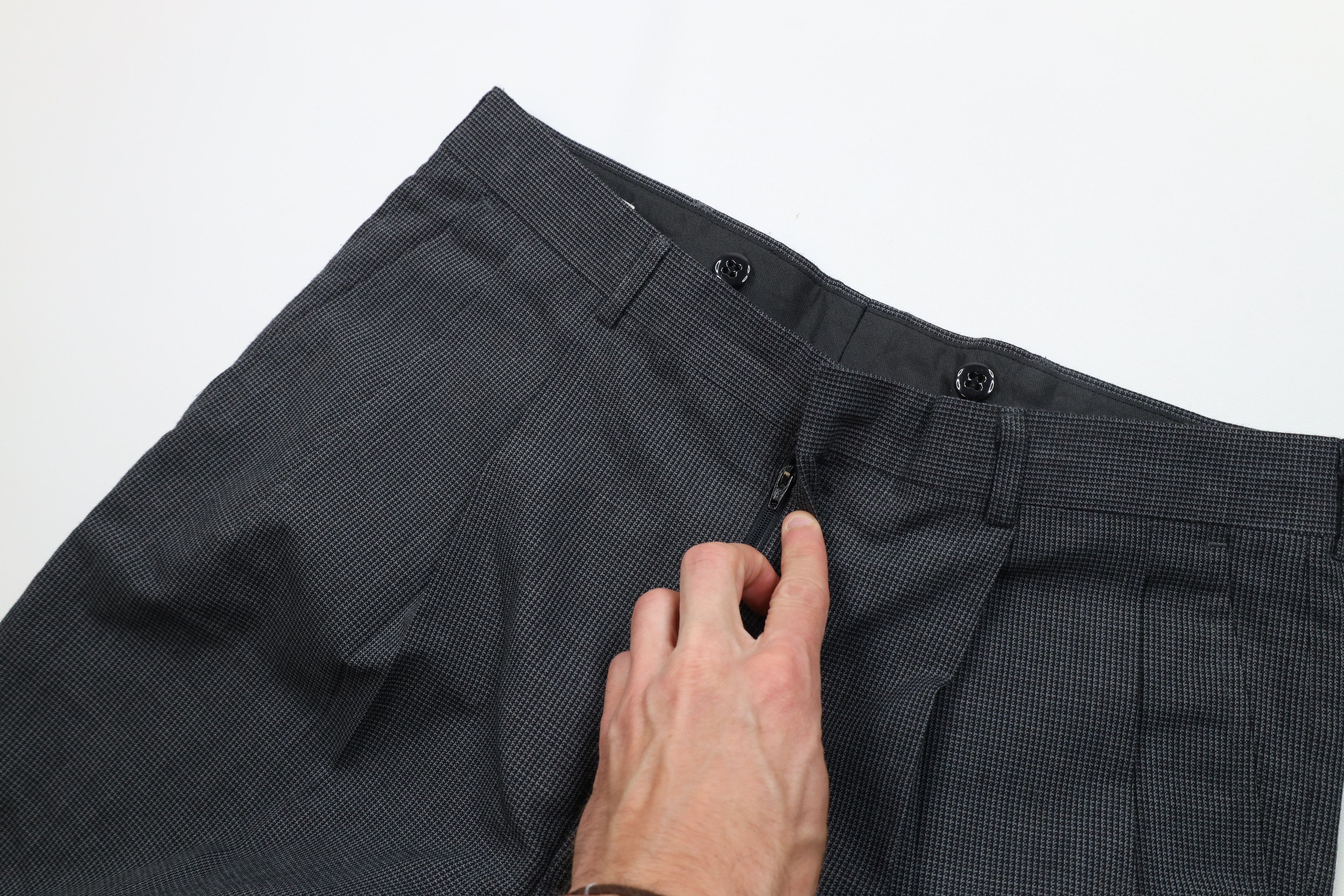 Vintage Vintage 90s Streetwear Wide Leg Chino Pants Houndstooth Size US 34 / EU 50 - 7 Thumbnail