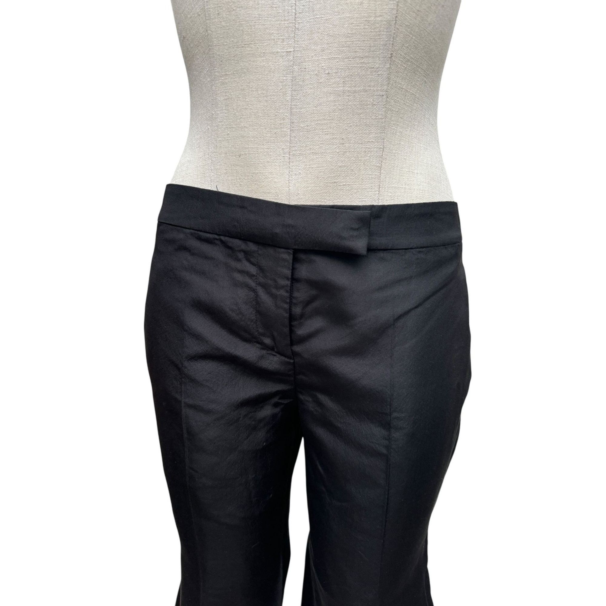Alexander McQueen Alexander McQueen FW 2002 Black Silk Pants Size IT 42 fits U Size 27" / US 4 / IT 40 - 5 Thumbnail