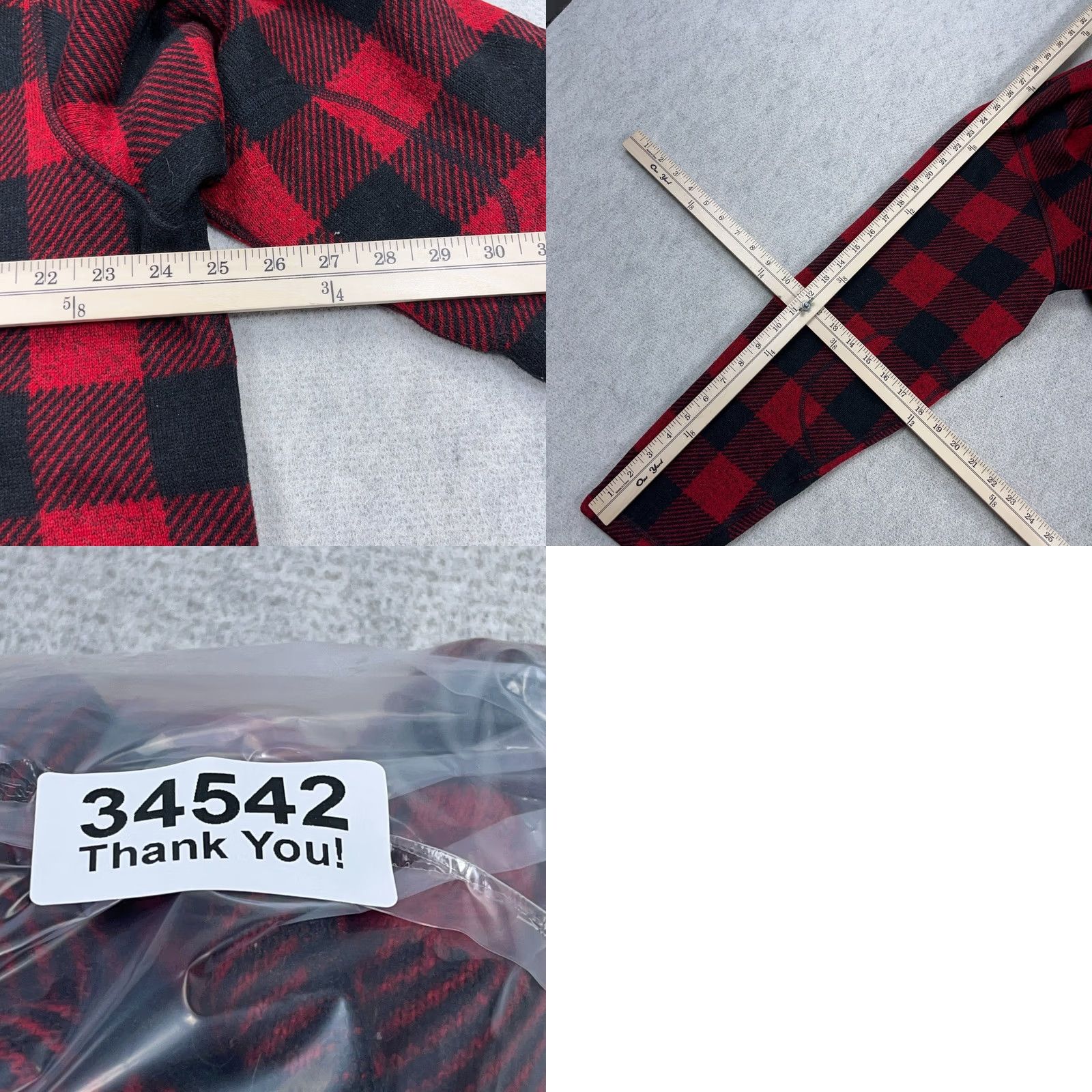 The North Face - It includes all the relevant keywords: "North Face Sweater Men XXL Red Black Buffalo Plaid Pullover 1/2 Zip Gordon Lyons Size US XXL / EU 58 / 5 - 8 Thumbnail