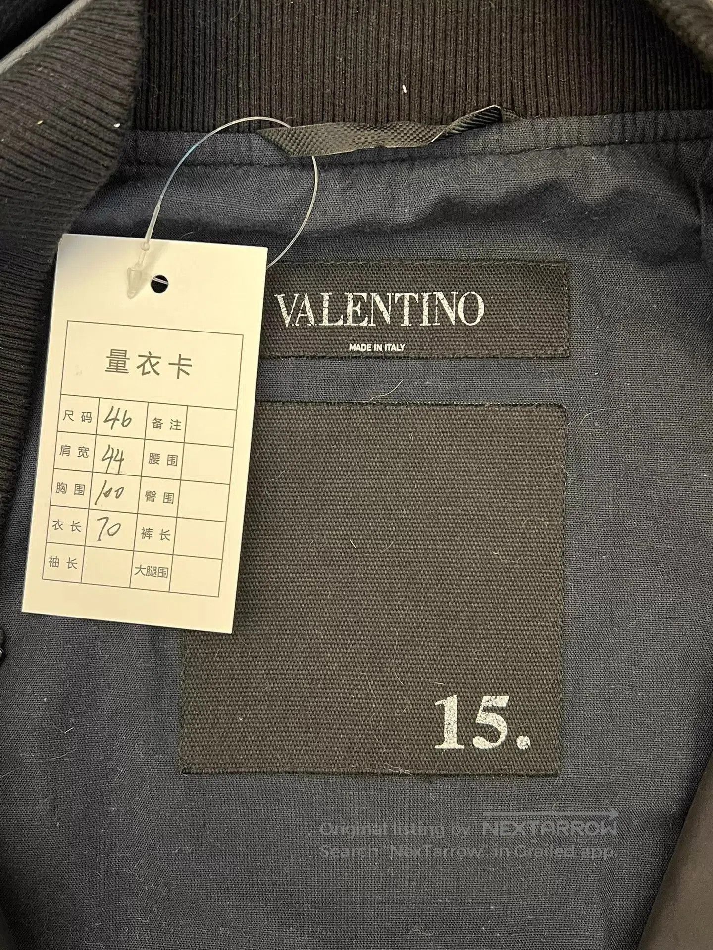 Valentino Black Studded Bomber Jacket with Zip Pockets. Size US S / EU 44-46 / 1 - 3 Thumbnail