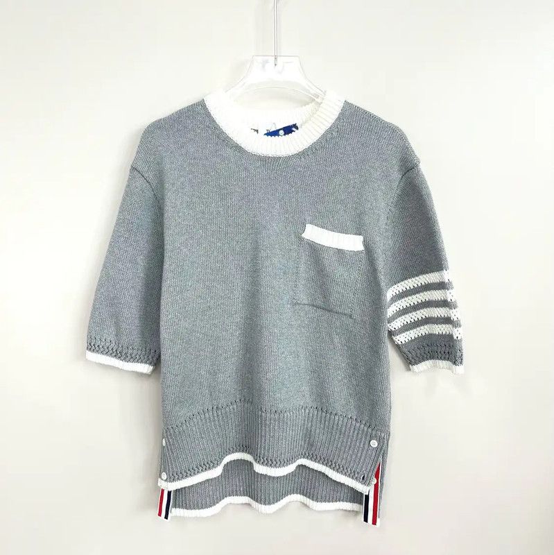 Thom Browne Thom Browne Gray Women's T-Shirt 0089 Size M / US 6-8 / IT 42-44 - 1 Thumbnail