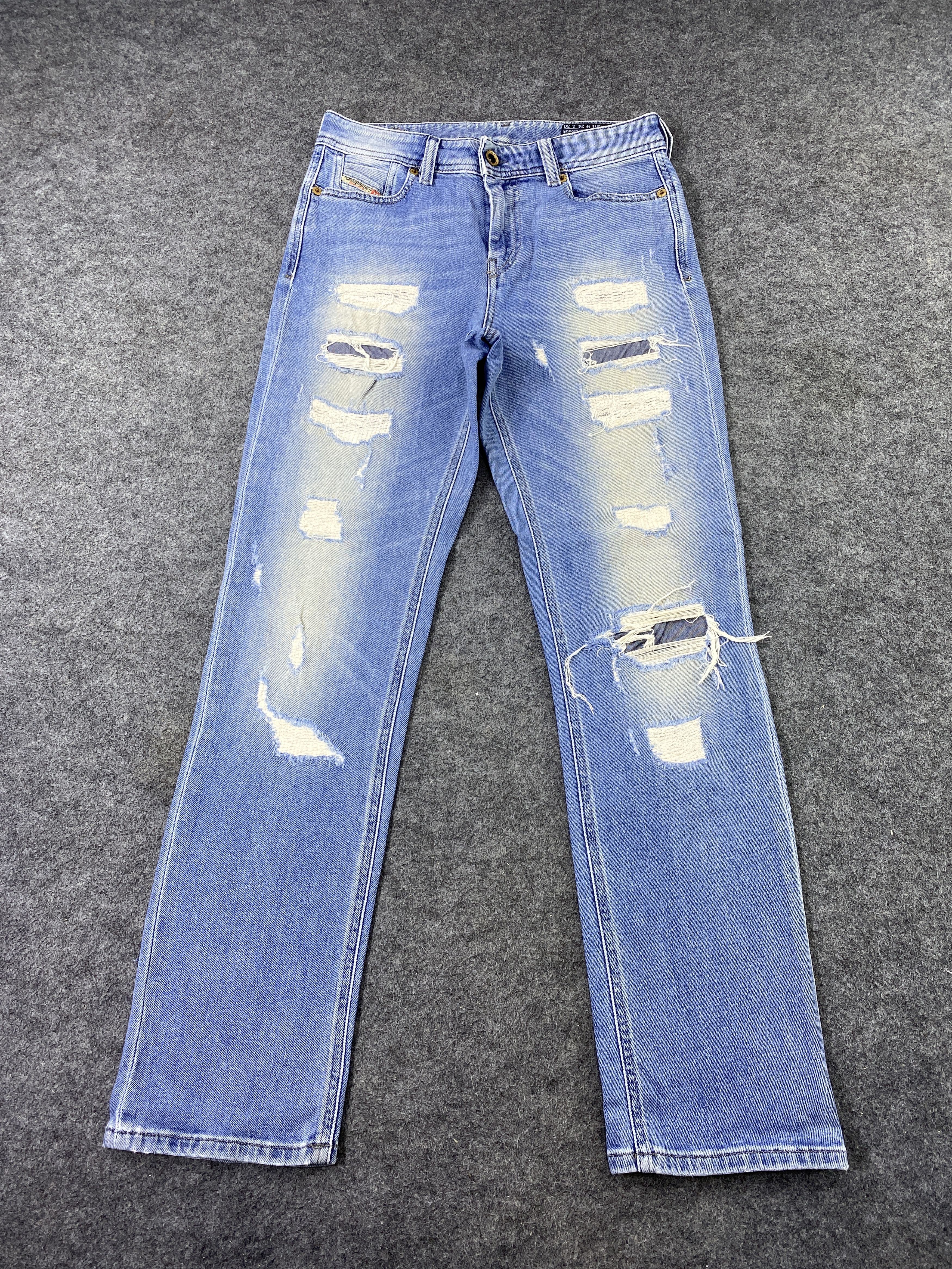 Diesel Diesel Distressed Blue Wash Denim Streetwear - J1111 Size US 28 / EU 44 - 2 Thumbnail