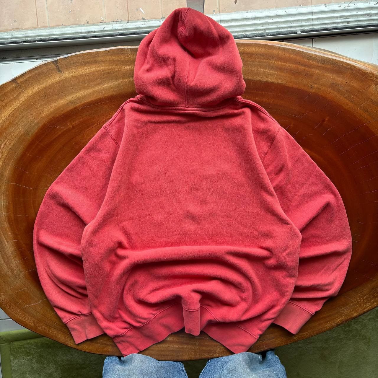 Stussy Y2K 04-06 Stussy Arch Sunfaded Salmon Colored Hoodie Size US L / EU 52-54 / 3 - 2 Thumbnail