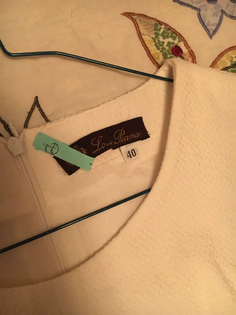 Loro Piana LORO PIANA White cotton jacquard vest skirt Size XS / US 0-2 / IT 36-38 - 5 Thumbnail