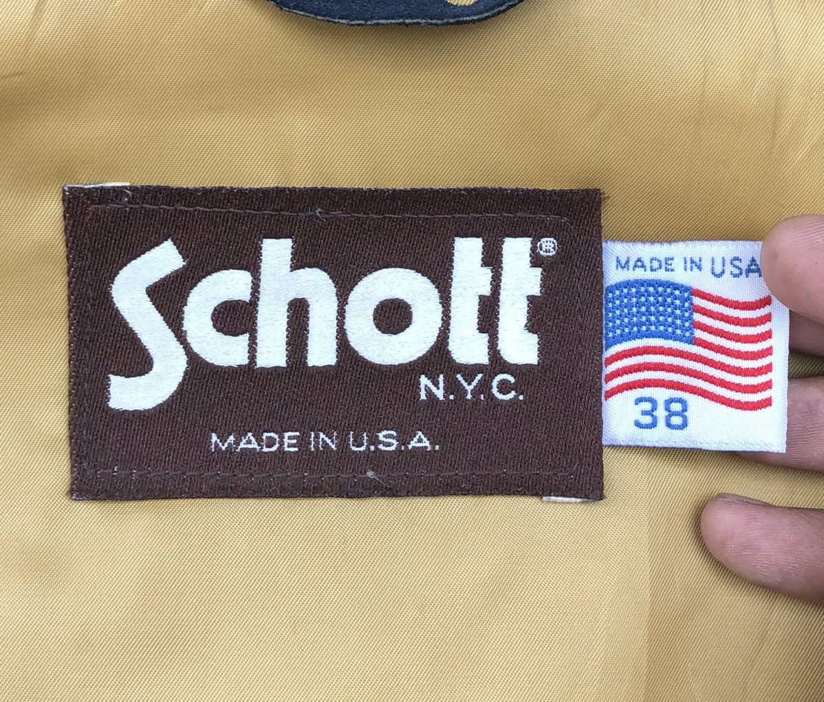 Schott VTG Schott NYC Wool Navajo Blanket Bomber Jacket Made In 🇺🇸 Size US M / EU 48-50 / 2 - 18 Thumbnail