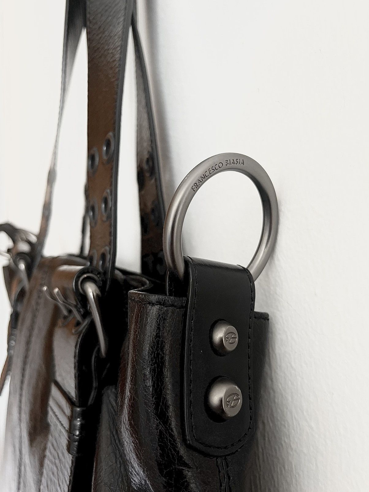 Other Francesco Biasia Black Leather Shoulder Bag – Vintage Y2K Size ONE SIZE - 5 Thumbnail