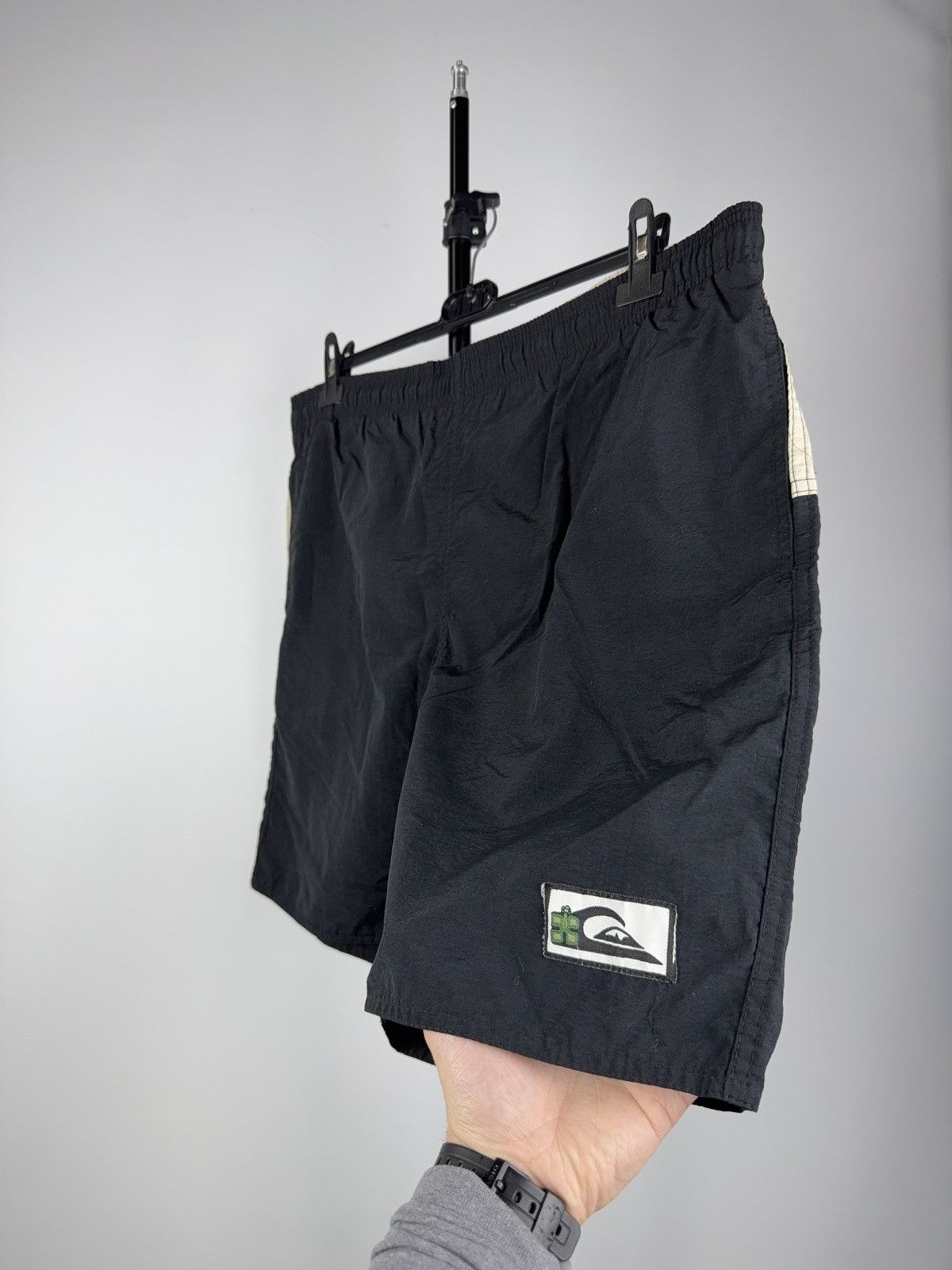 Quiksilver × Vintage Vintage 90s QUIKSILVER BIG PRINT Japanese Surf style Shorts Size US 38 / EU 54 - 3 Thumbnail