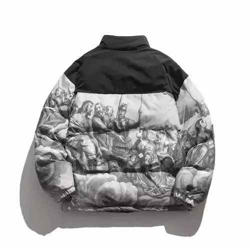 Japanese Brand × Vintage BLACK FRIDAY SALE Biblical Scene Print Puffer Jacket Coat Size US M / EU 48-50 / 2 - 2 Thumbnail