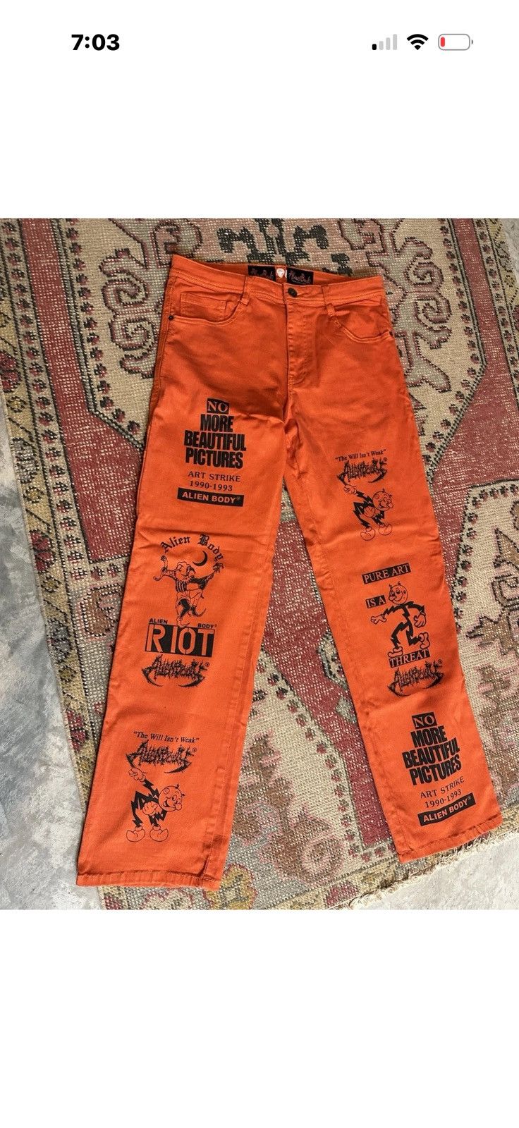 Alien Body Alien body air strike carpenter jeans size 32x34 Size US 32 / EU 48 - 1 Thumbnail
