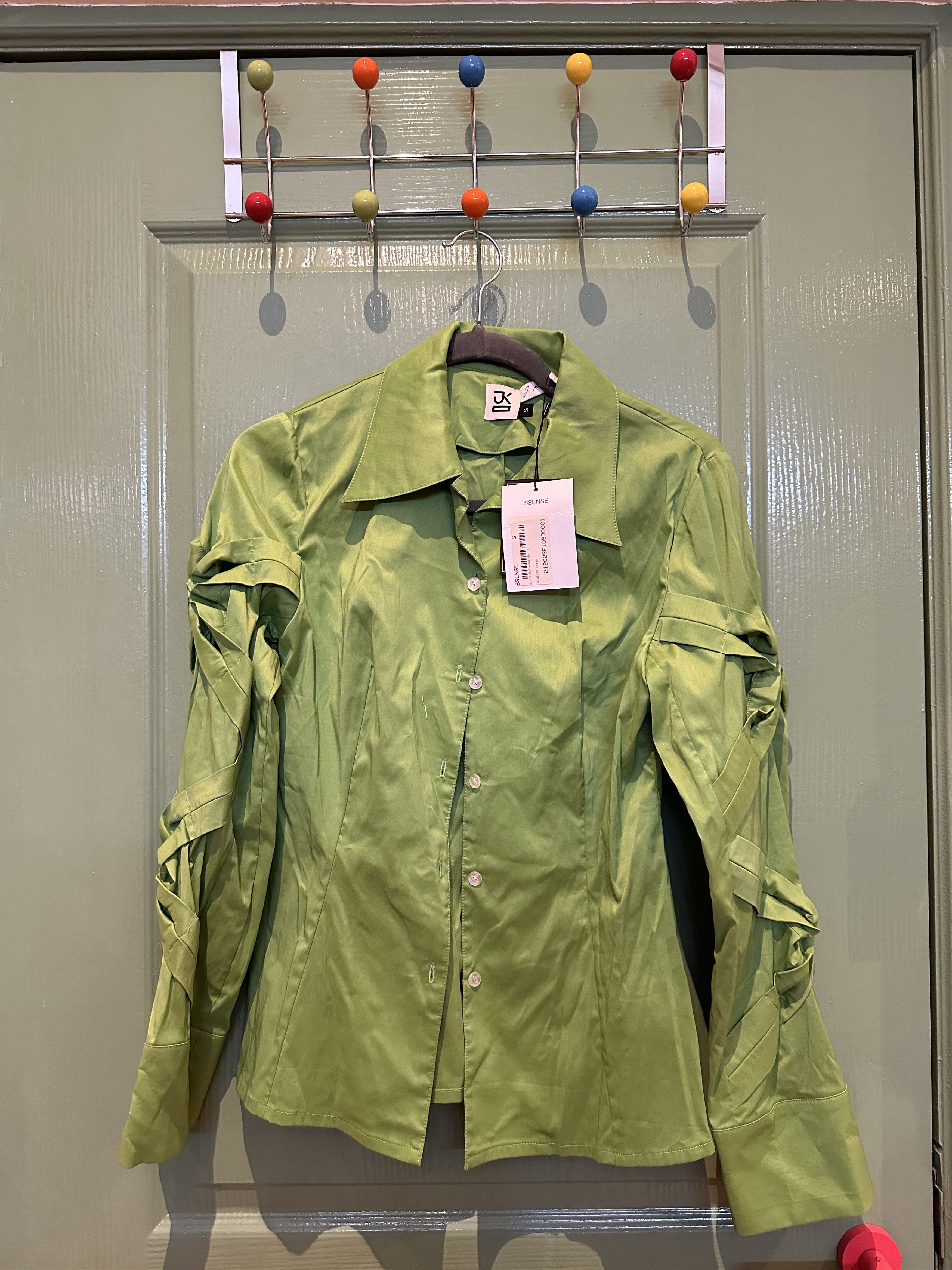 J.KIM J.KIM green frames shirt Size S / US 4 / IT 40 - 1 Thumbnail