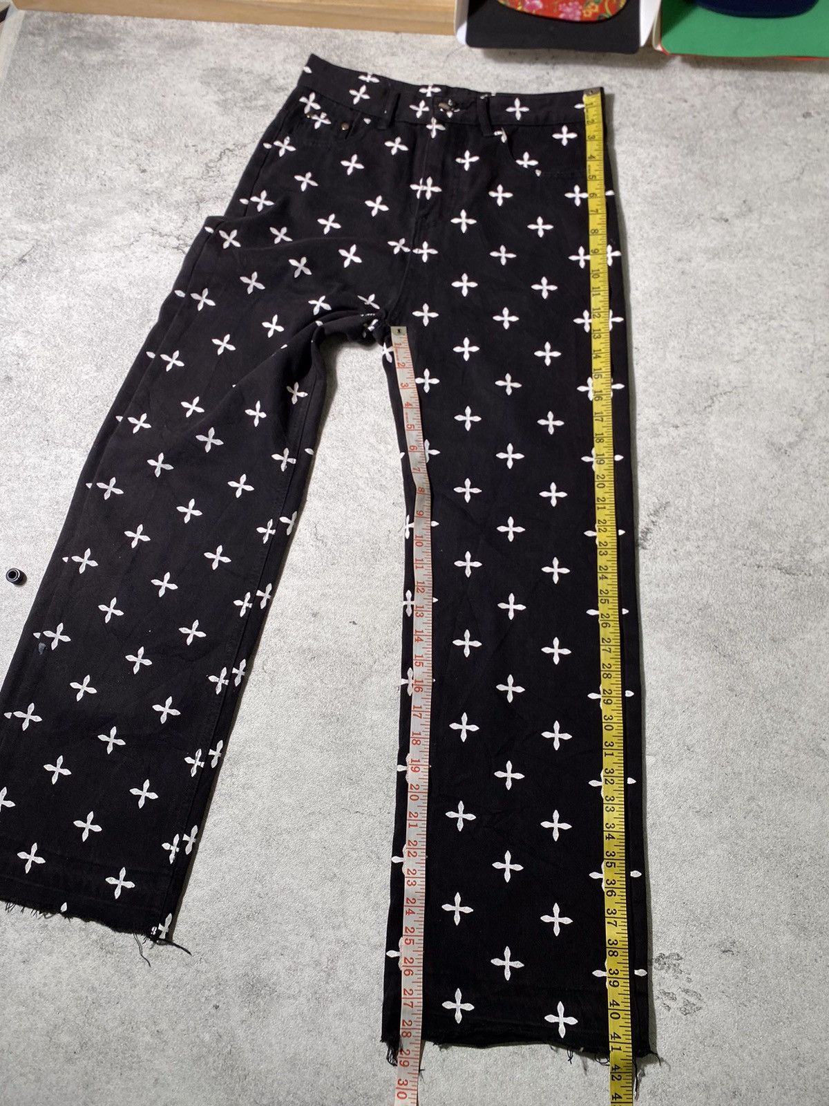 Levi's × Vintage Vtg Baggy Jeans Full Cross Motif Size US 32 / EU 48 - 11 Thumbnail