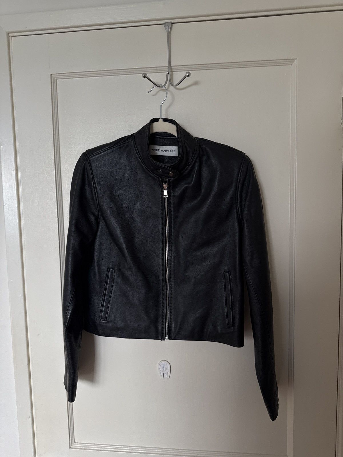 Nour Hammour Nour Hammour Leather Jacket Size S / US 4 / IT 40 - 1 Thumbnail
