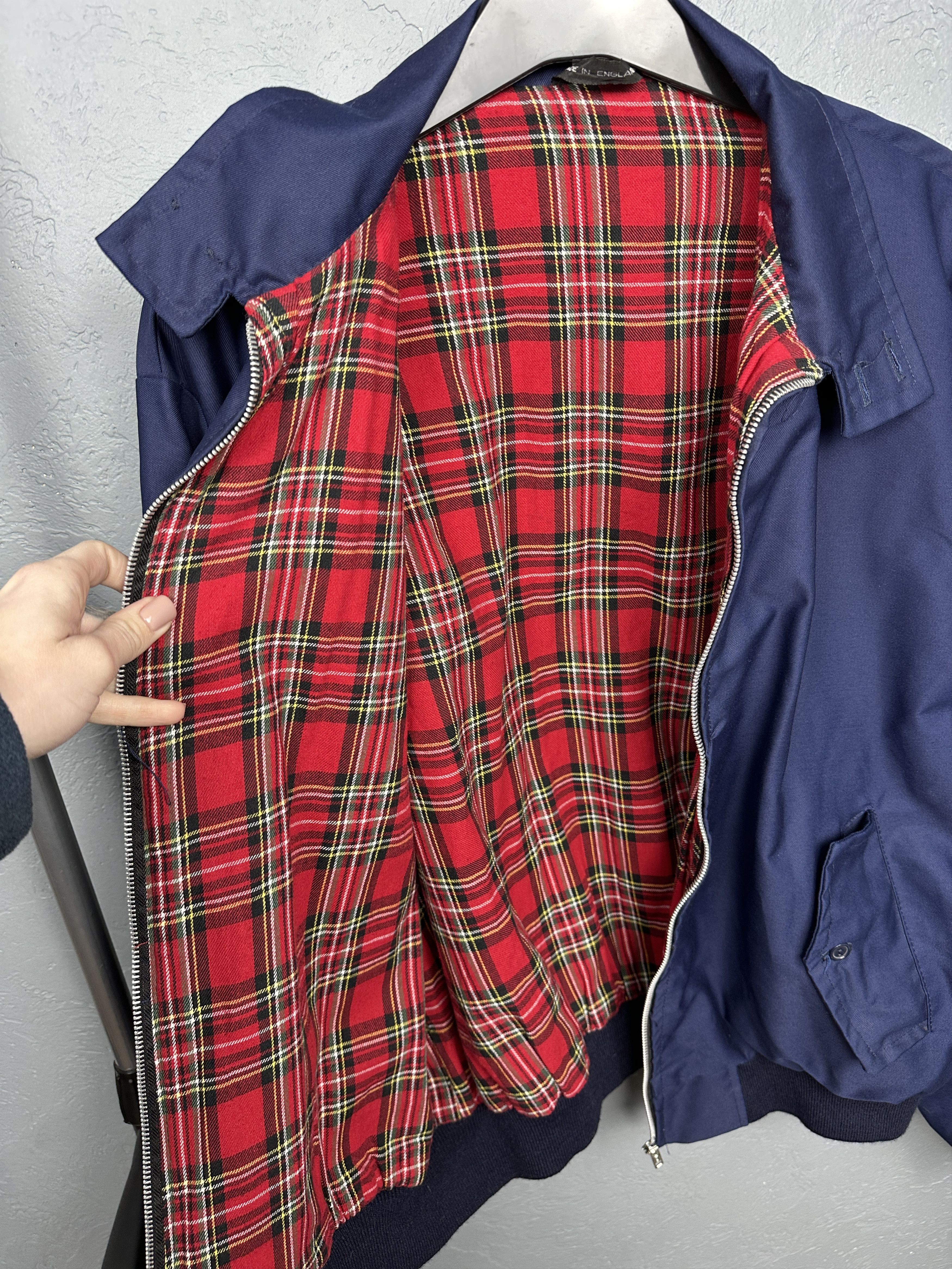New England Outerwear × Vintage Vintage England Plaid Lined Collared Bomber Jacket Size US XXL / EU 58 / 5 - 7 Thumbnail