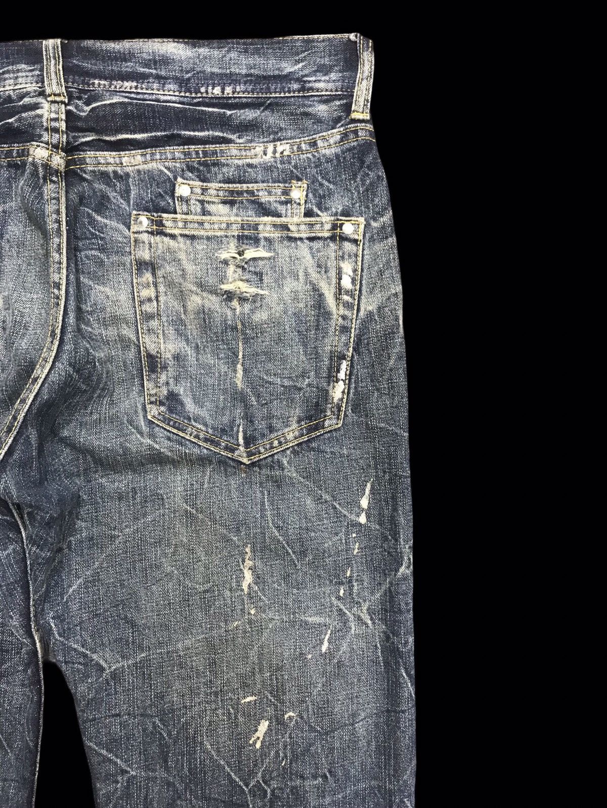 Seditionaries 💥FLARE💥VERY RARE UNBRND PAINT SPLASH DISTRESSED DENIM F307 Size US 34 / EU 50 - 13 Thumbnail